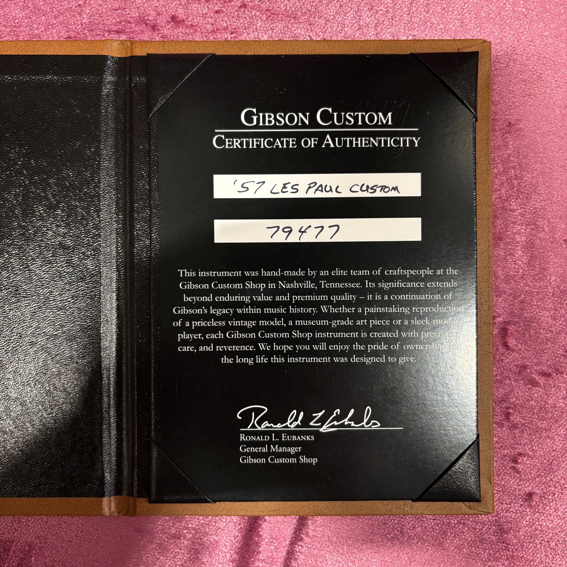 Gibson 1957 Les Paul Custom Reissue VOS - Ebony
