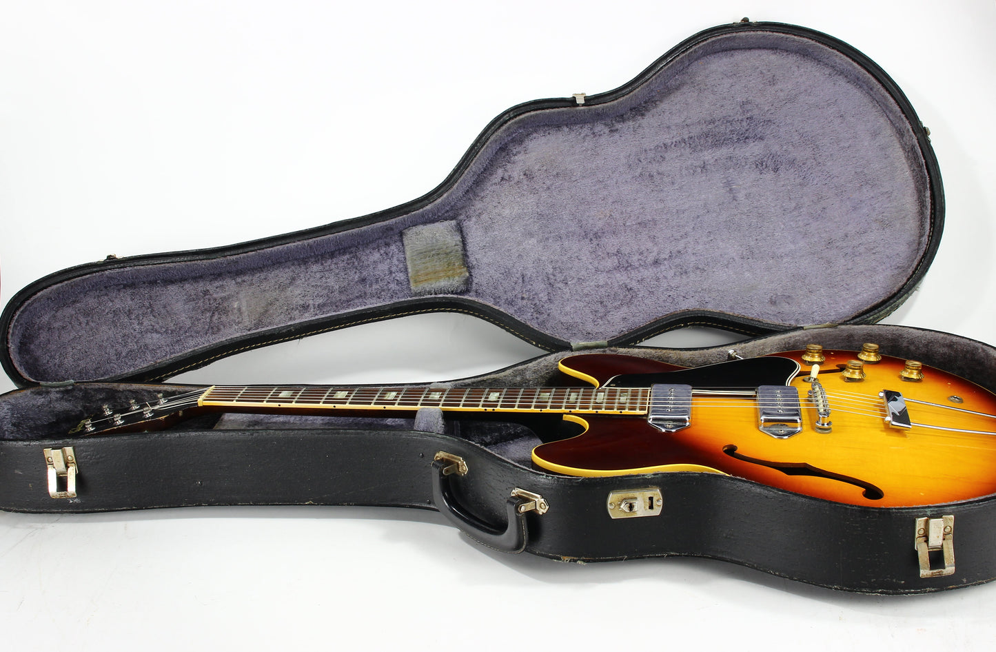 1966 Gibson ES-330 TD Sunburst Vintage Thinline Electric Guitar - 2 P90 Pickups! es335