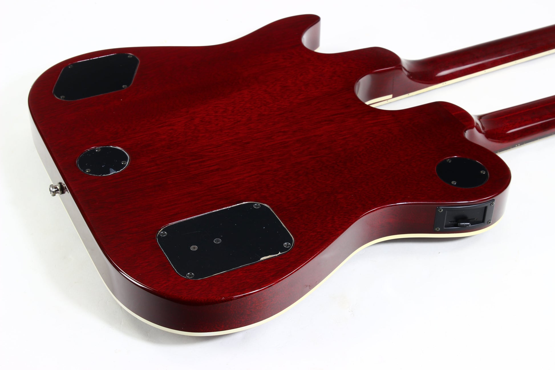1997 Guild USA Crossroads Slash Double Neck Guitar Transparent Red Custom Shop