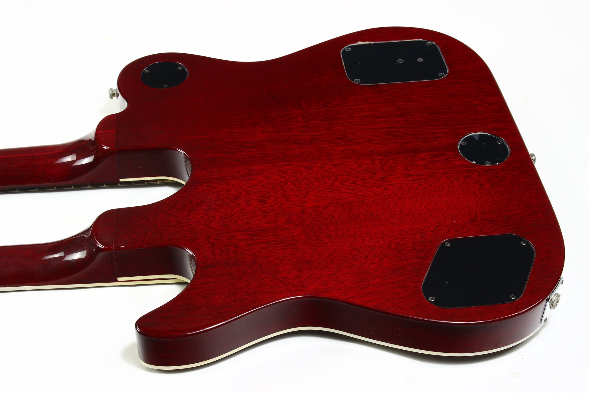 1997 Guild USA Crossroads Slash Double Neck Guitar Transparent Red Custom Shop