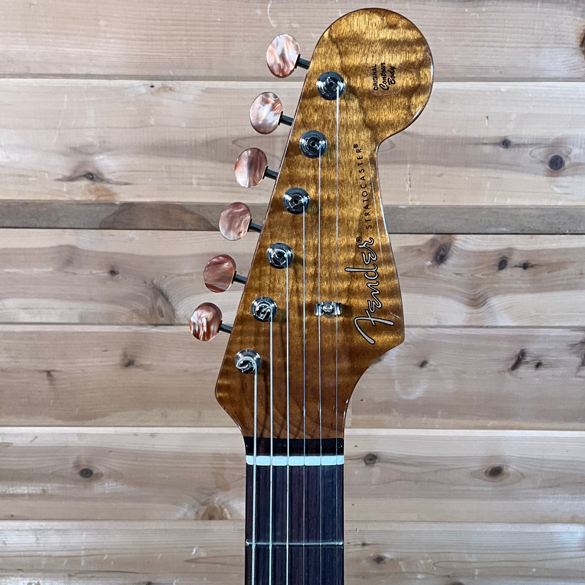 Fender Custom Shop Artisan Koa Dual P90 Stratocaster - Aged Natural