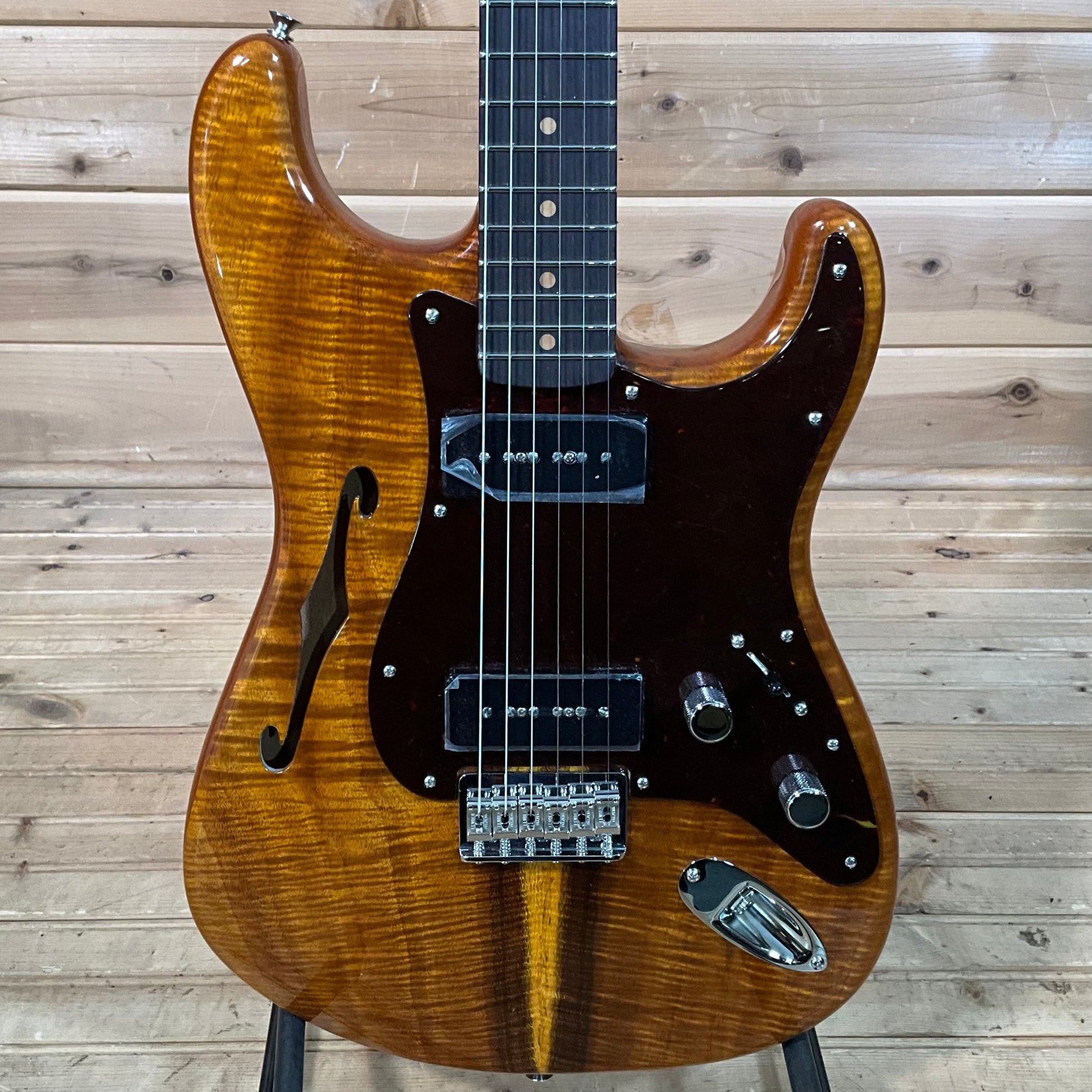 Fender Custom Shop Artisan Koa Dual P90 Stratocaster - Aged Natural