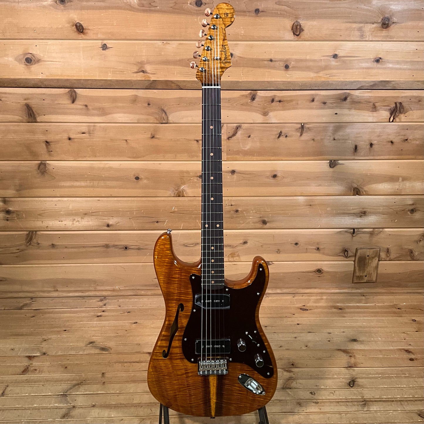 Fender Custom Shop Artisan Koa Dual P90 Stratocaster - Aged Natural