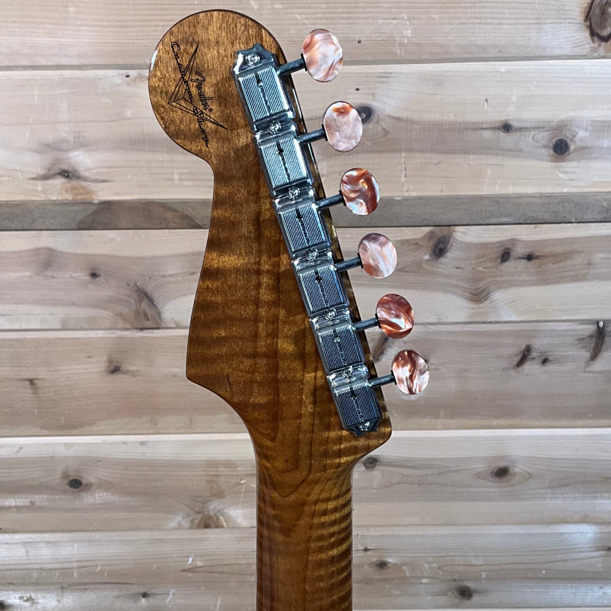 Fender Custom Shop Artisan Koa Dual P90 Stratocaster - Aged Natural