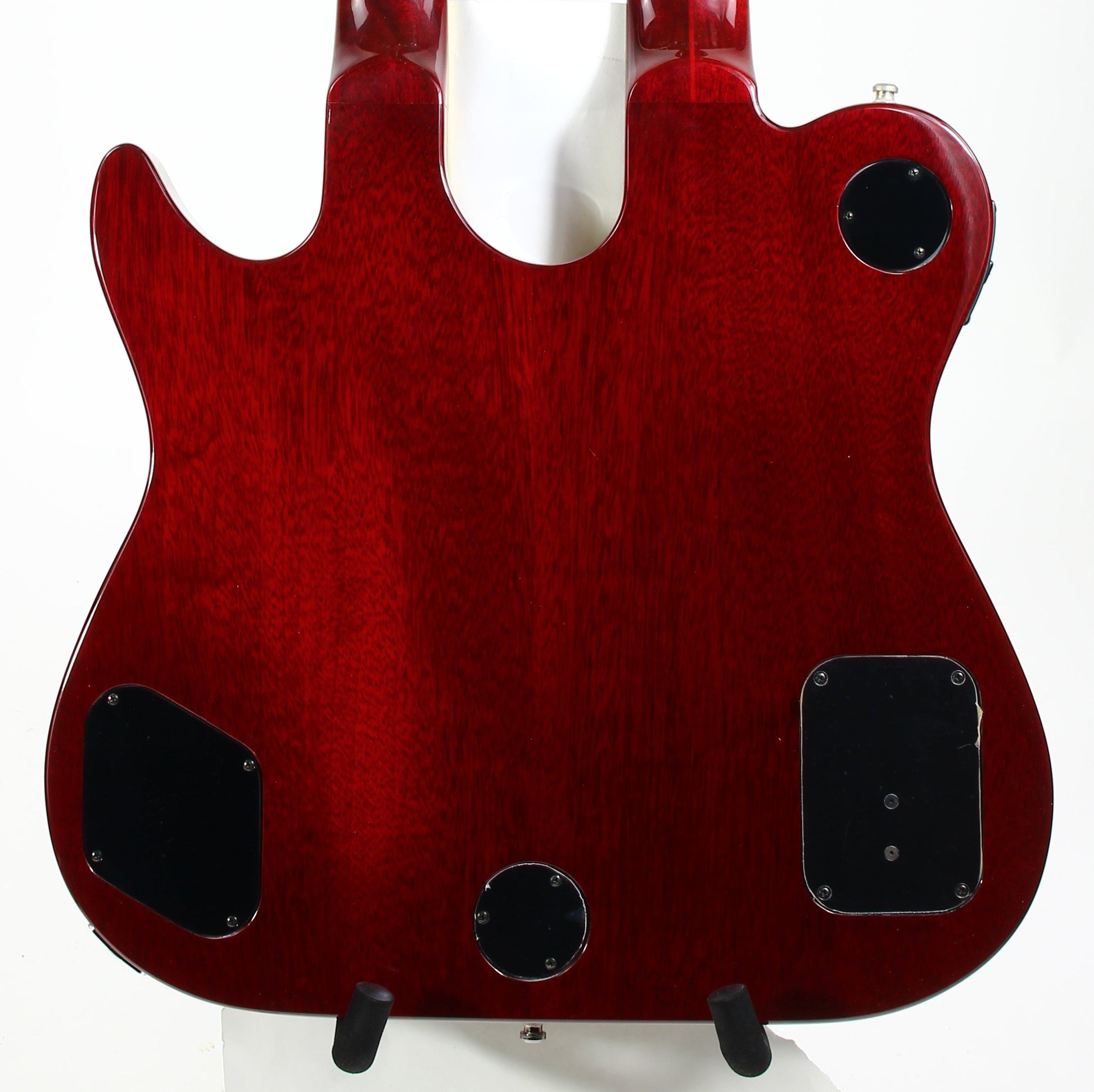 1997 Guild USA Crossroads Slash Double Neck Guitar Transparent Red Custom Shop
