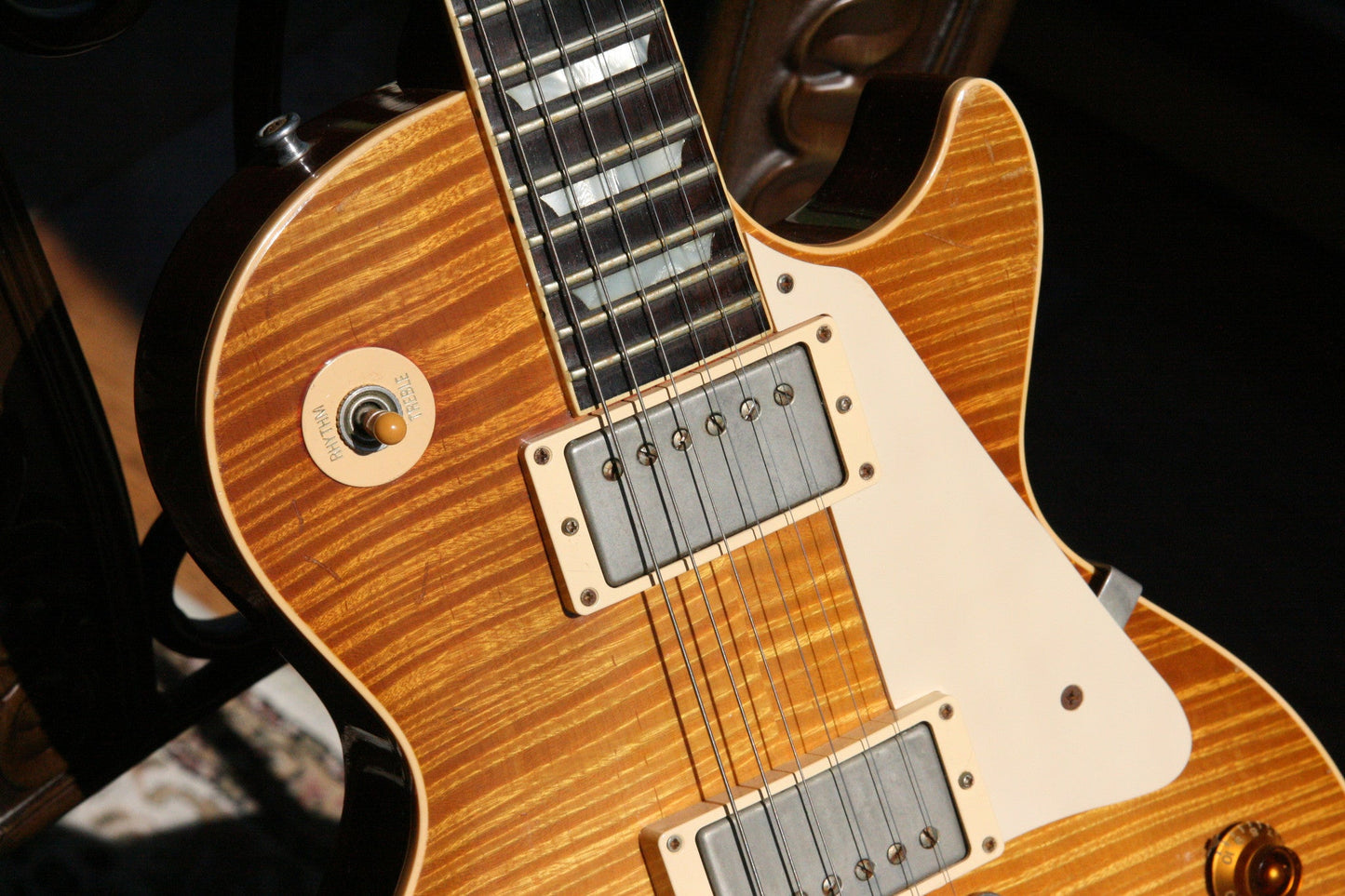 1959 Gibson HISTORIC MAKEOVERS Les Paul Reissue! BRAZILIAN ROSEWOOD Board! 2000 LP HM R9 59 Burst