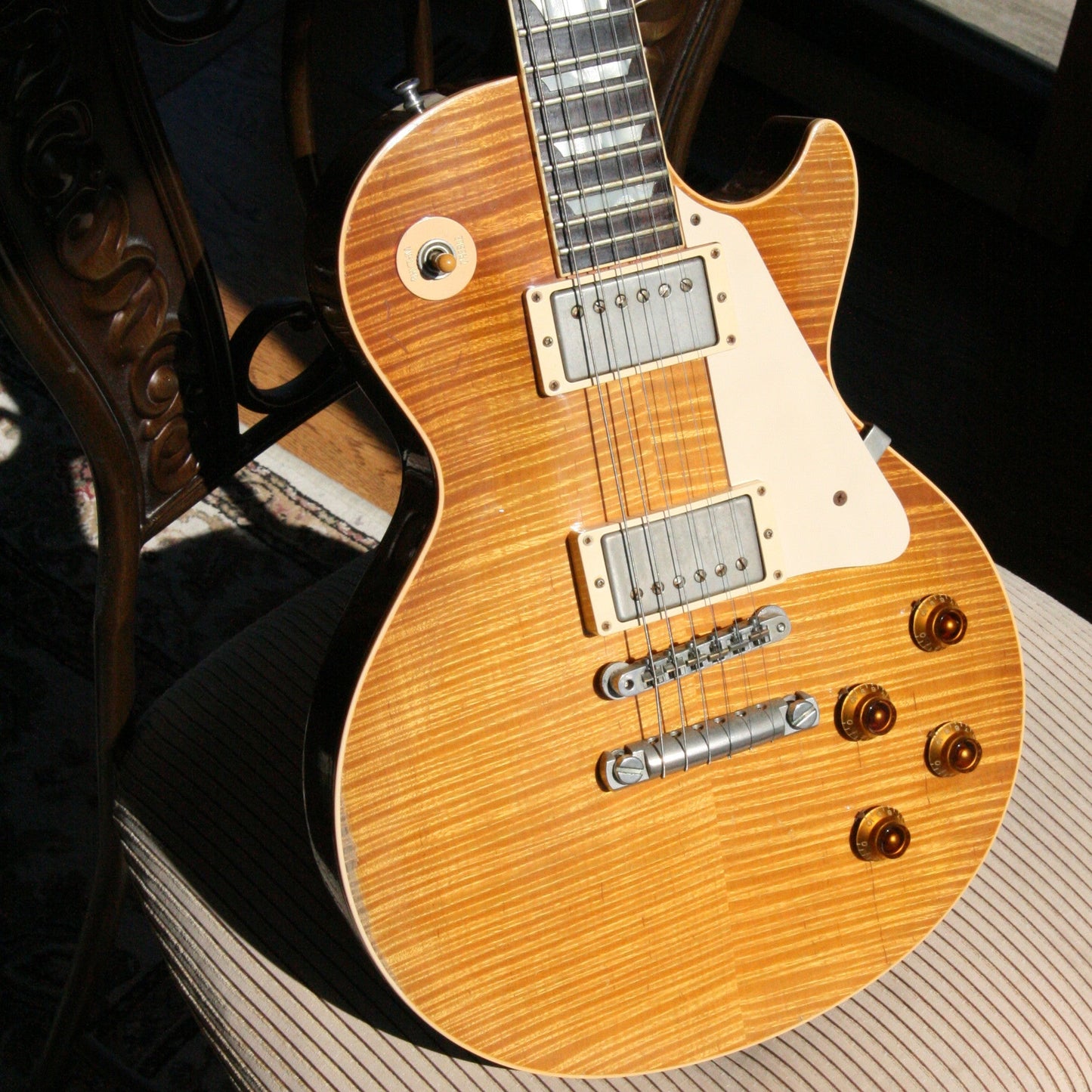 1959 Gibson HISTORIC MAKEOVERS Les Paul Reissue! BRAZILIAN ROSEWOOD Board! 2000 LP HM R9 59 Burst