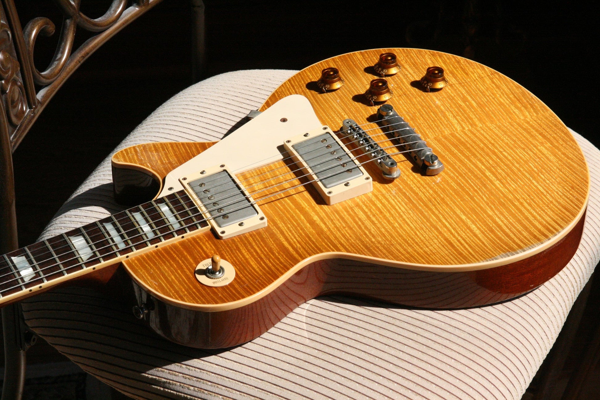 1959 Gibson HISTORIC MAKEOVERS Les Paul Reissue! BRAZILIAN ROSEWOOD Board! 2000 LP HM R9 59 Burst