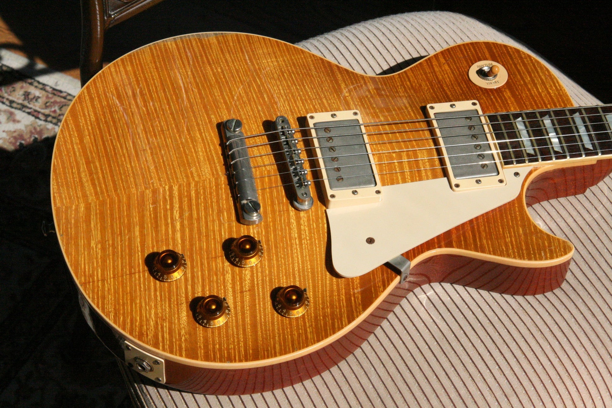 1959 Gibson HISTORIC MAKEOVERS Les Paul Reissue! BRAZILIAN ROSEWOOD Board! 2000 LP HM R9 59 Burst