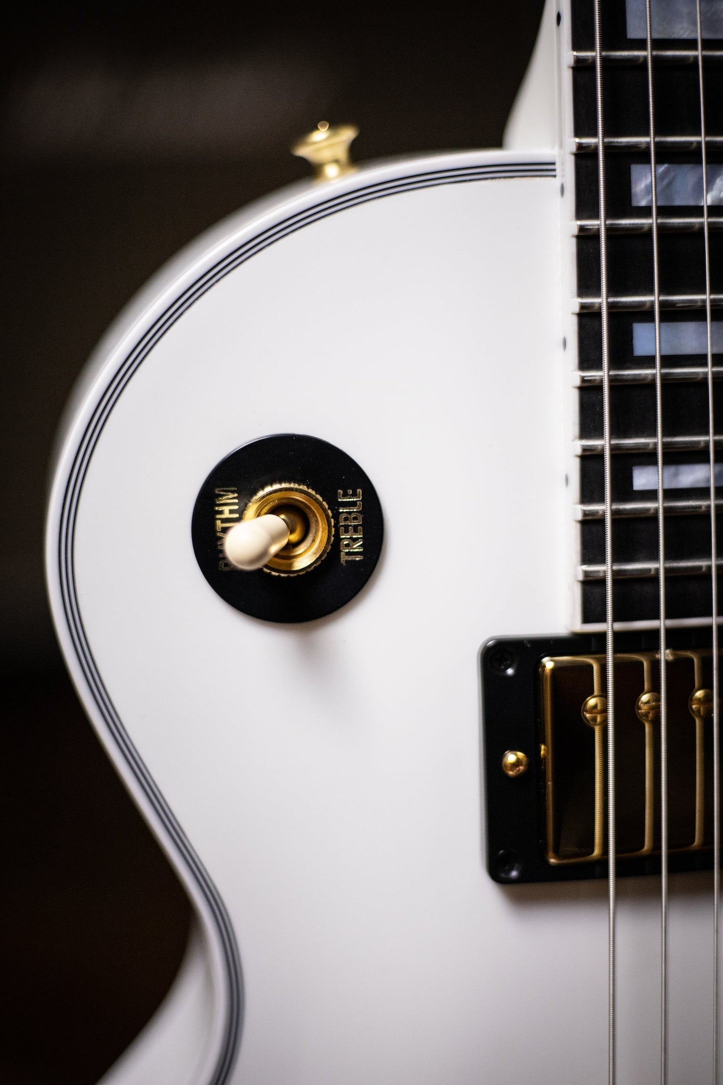 2021 Gibson Custom Shop Les Paul Custom Ebony Fingerboard Gloss Electric Guitar - Alpine White
