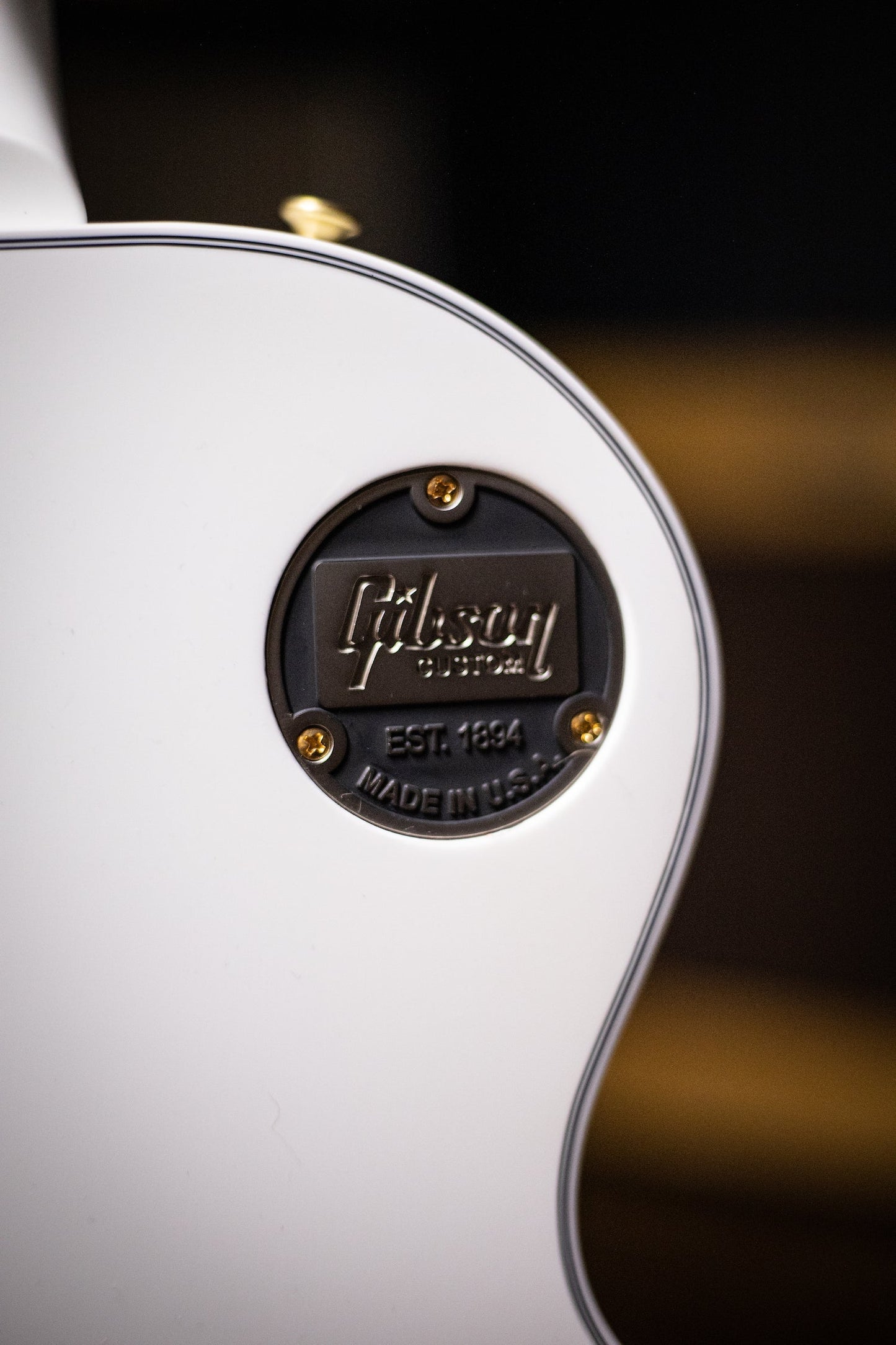 SCRATCH & DENT! Gibson Custom Shop Les Paul Custom Ebony Fingerboard Gloss Electric Guitar - Alpine White
