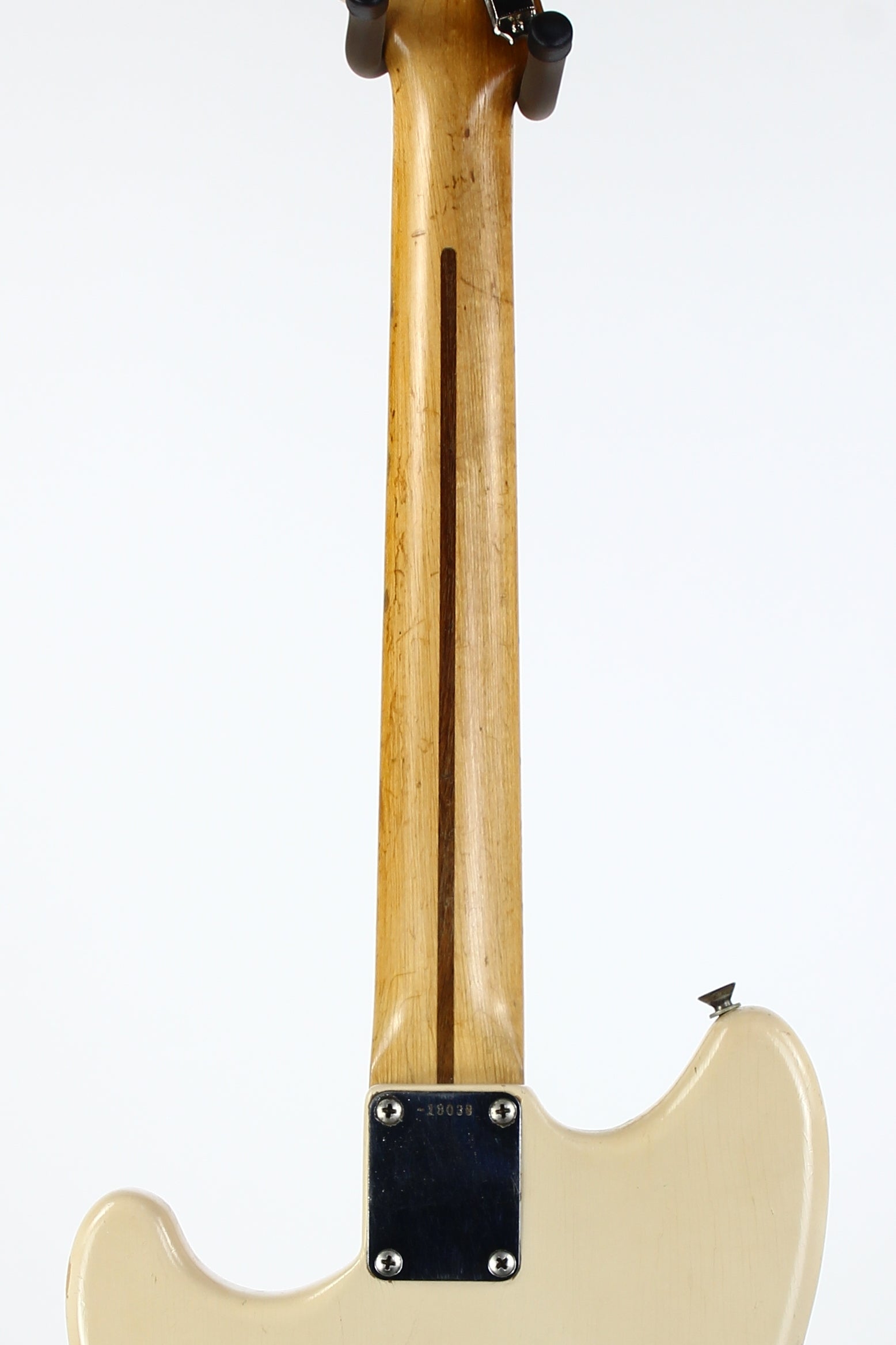 1957 Fender Duo Sonic Desert Sand Tan Wide Nut Maple Neck Anodized Guard w Original Case Pre-CBS