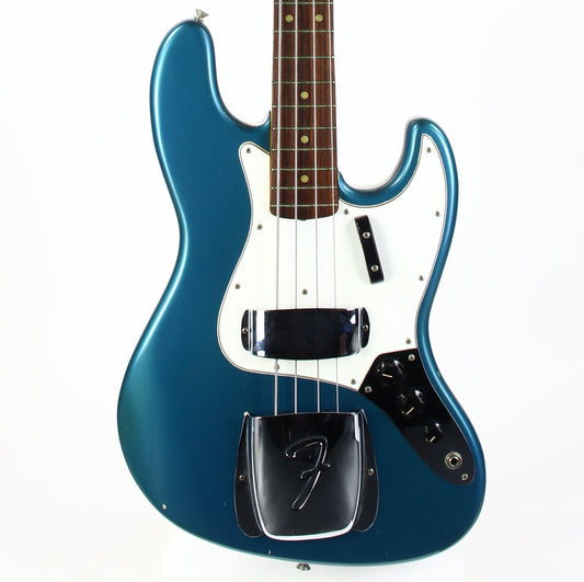 1965 Fender Jazz Bass Custom Color LAKE PLACID BLUE w Original Case L-Series, Padauk Board, BOOK PIECE!