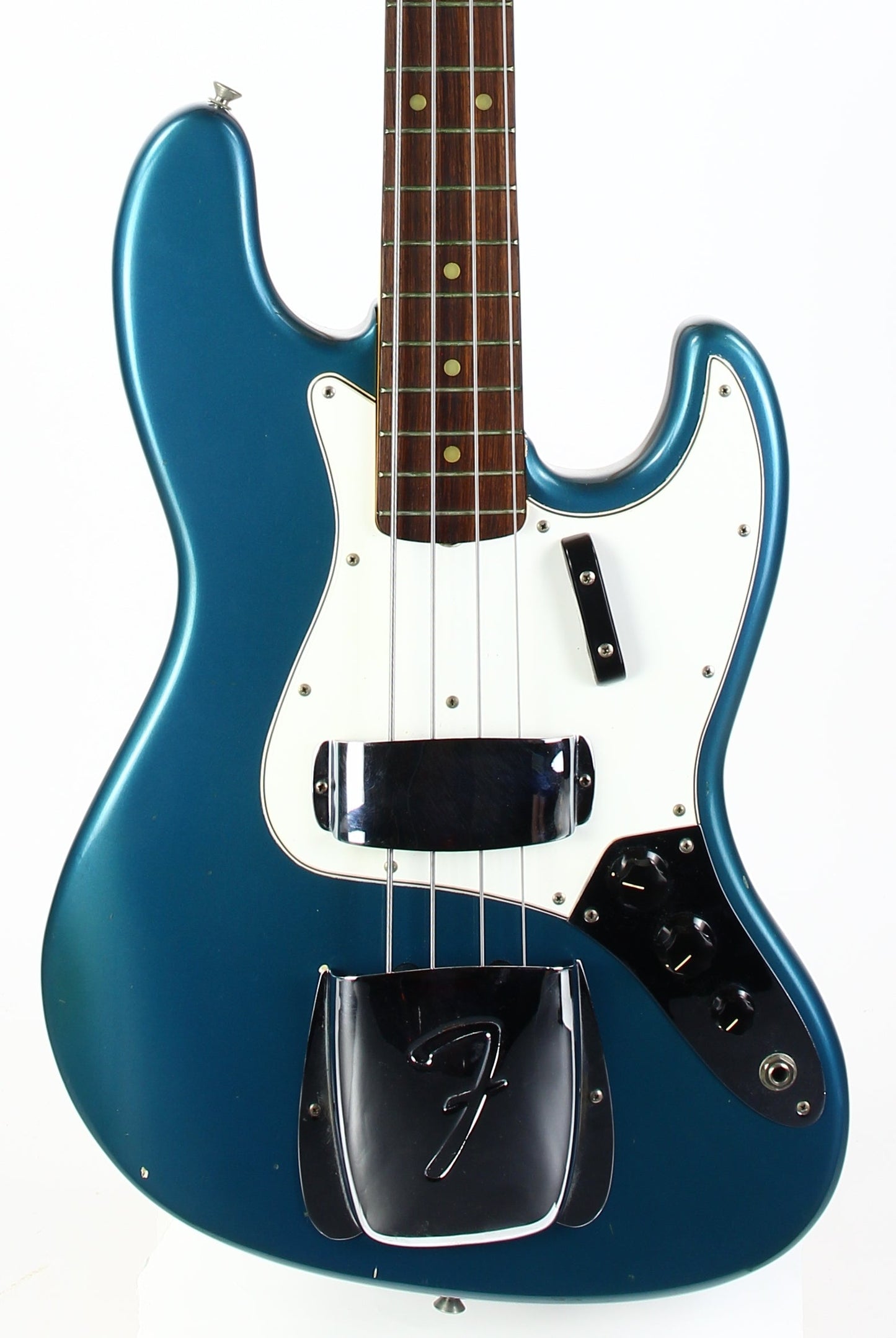 1965 Fender Jazz Bass Custom Color LAKE PLACID BLUE w Original Case L-Series, Padauk Board, BOOK PIECE!
