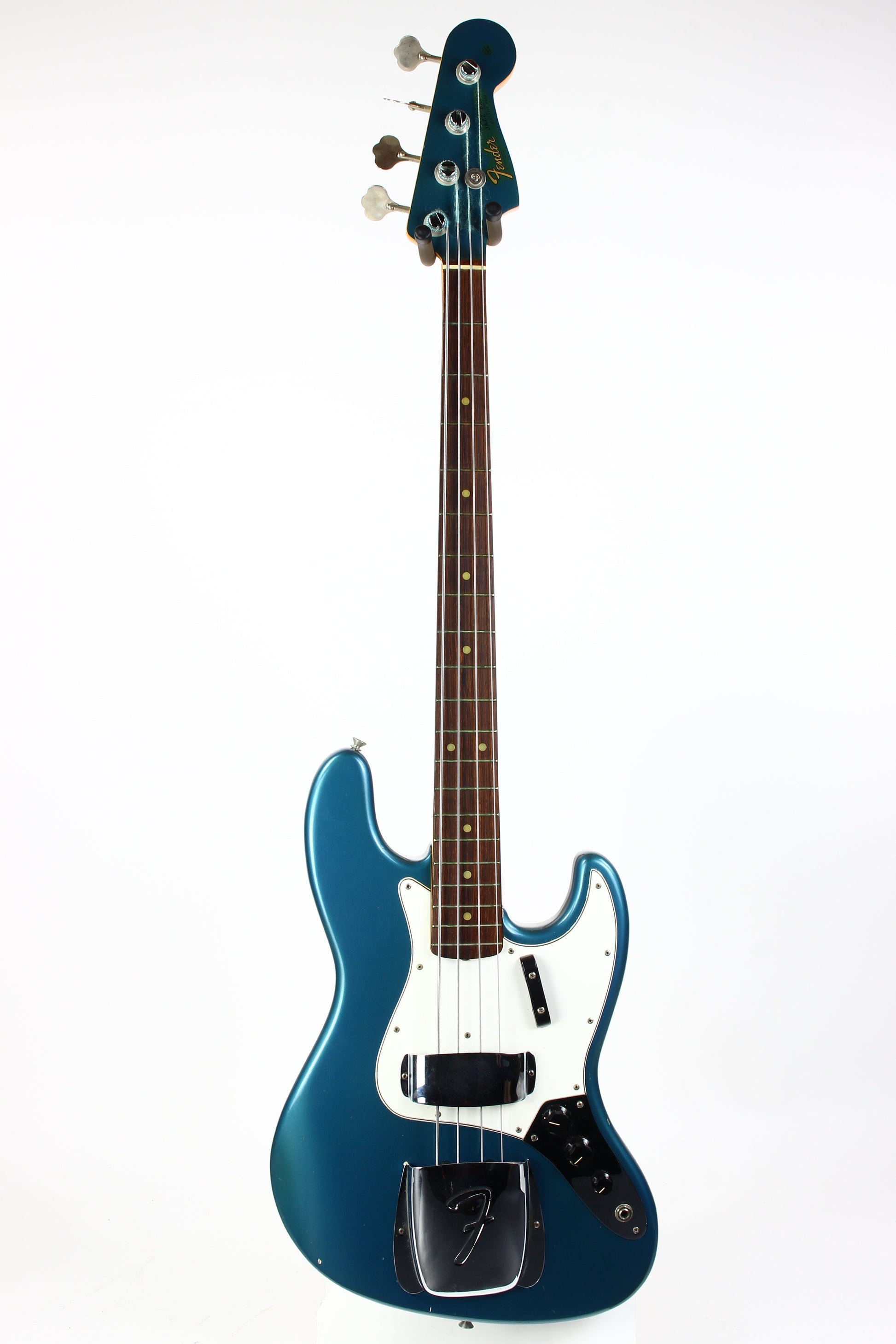 1965 Fender Jazz Bass Custom Color LAKE PLACID BLUE w Original Case L-Series, Padauk Board, BOOK PIECE!