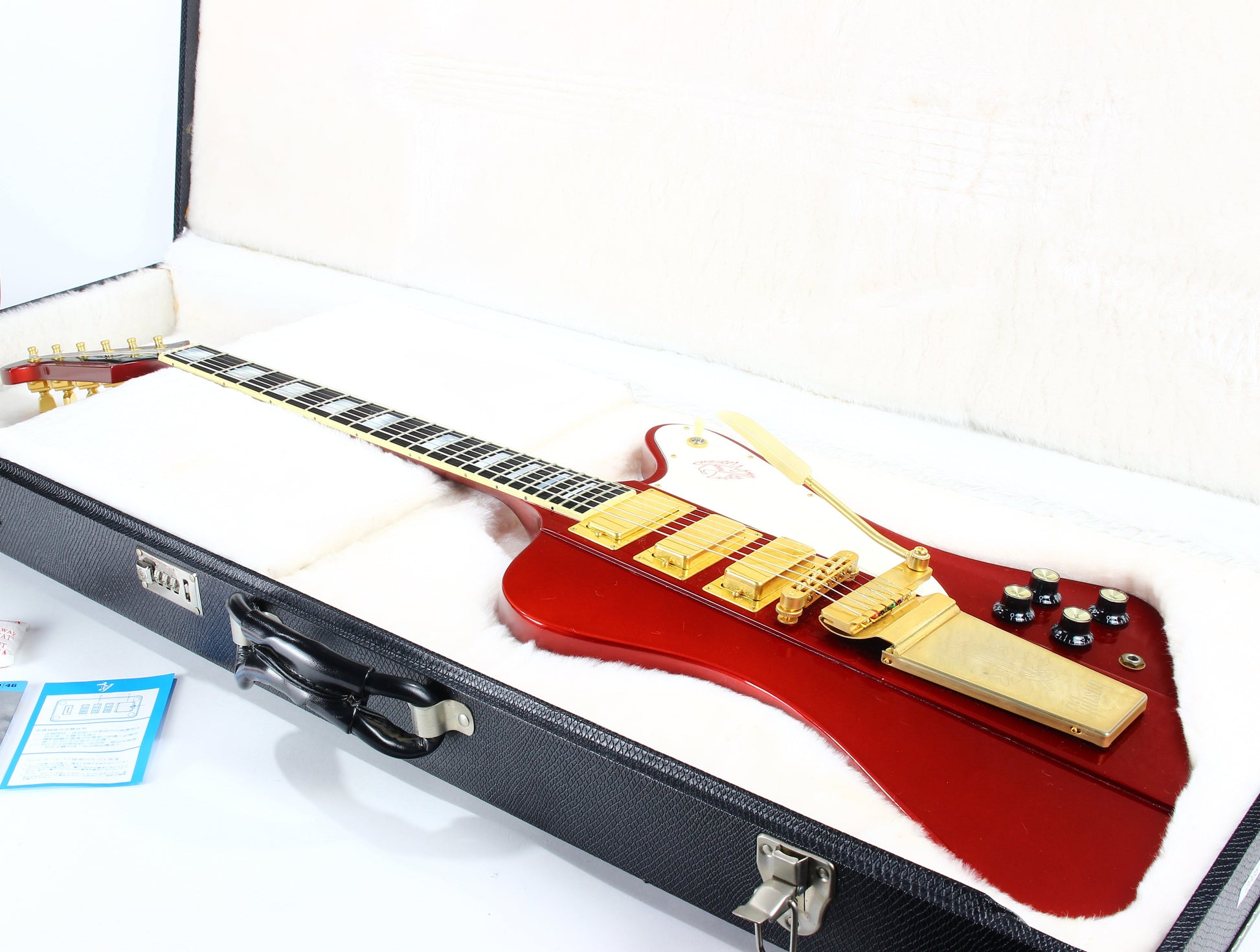 2005 Gibson Firebird VII Metallic Red -- EBONY Board, Maestro, Gold Hardware, OHSC! v i iii