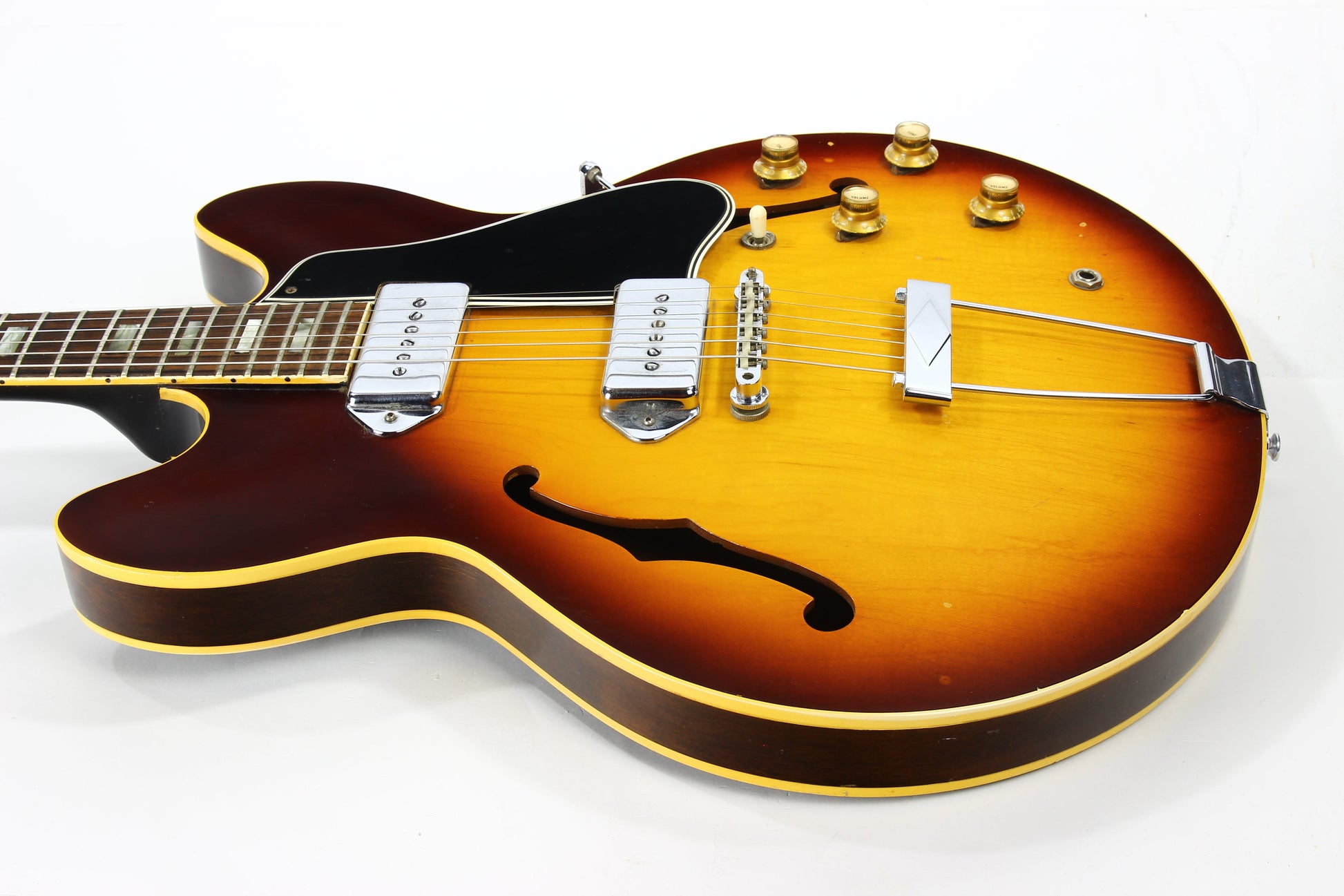 1966 Gibson ES-330 TD Sunburst Vintage Thinline Electric Guitar - 2 P90 Pickups! es335
