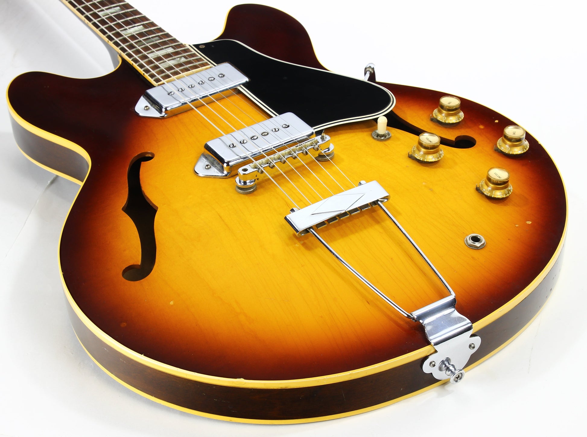 1966 Gibson ES-330 TD Sunburst Vintage Thinline Electric Guitar - 2 P90 Pickups! es335