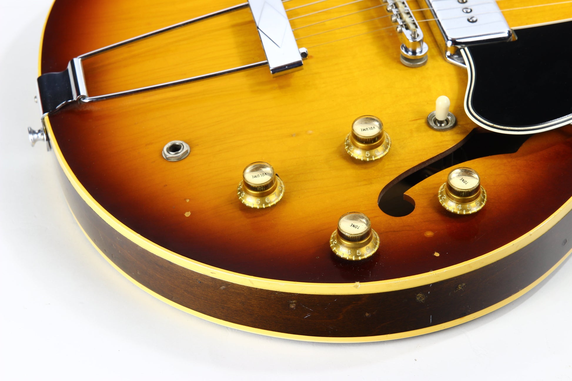 1966 Gibson ES-330 TD Sunburst Vintage Thinline Electric Guitar - 2 P90 Pickups! es335