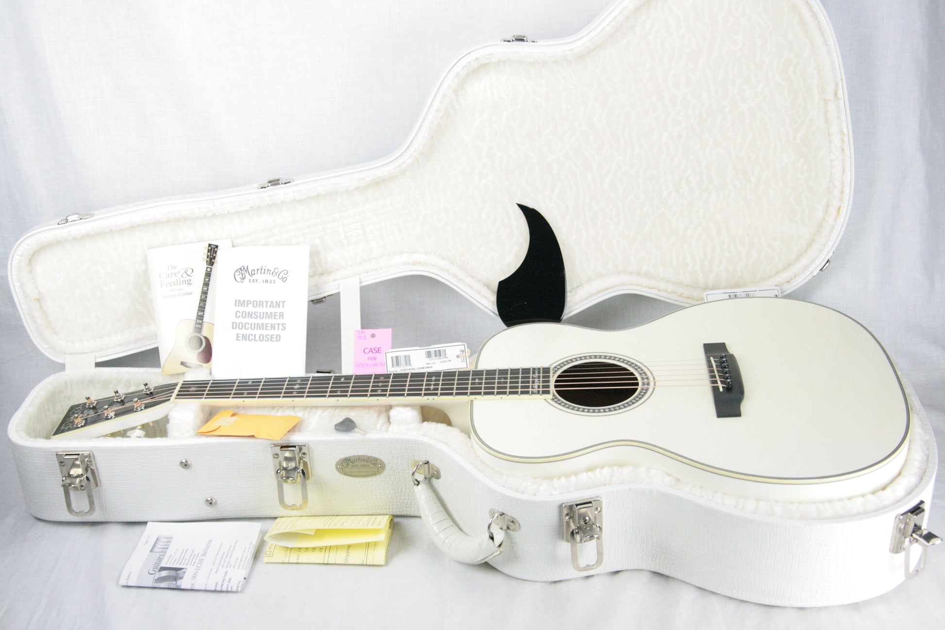 2006 Martin Bellezza Bianca SIGNED Eric Clapton 000-ECHF WHITE Acoustic Guitar! 28 42