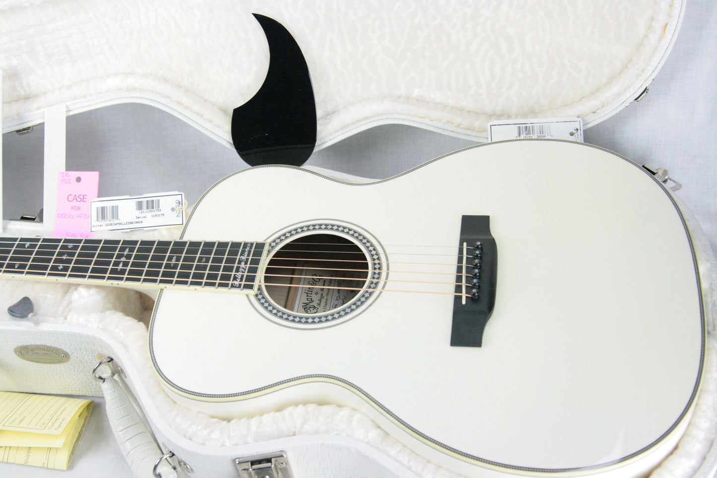 2006 Martin Bellezza Bianca SIGNED Eric Clapton 000-ECHF WHITE Acoustic Guitar! 28 42