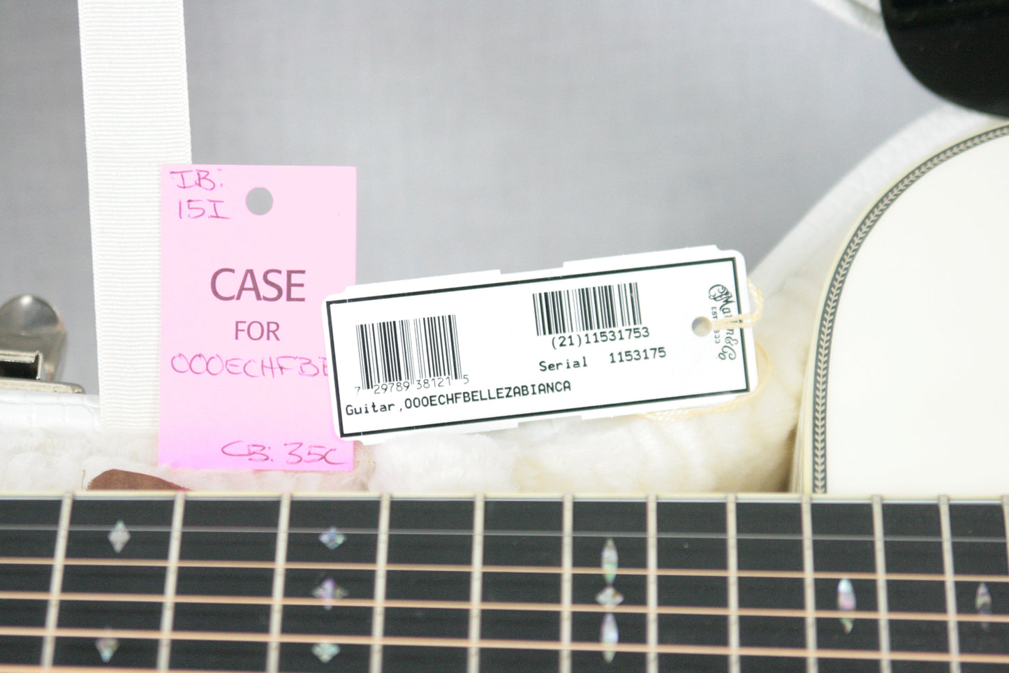2006 Martin Bellezza Bianca SIGNED Eric Clapton 000-ECHF WHITE Acoustic Guitar! 28 42
