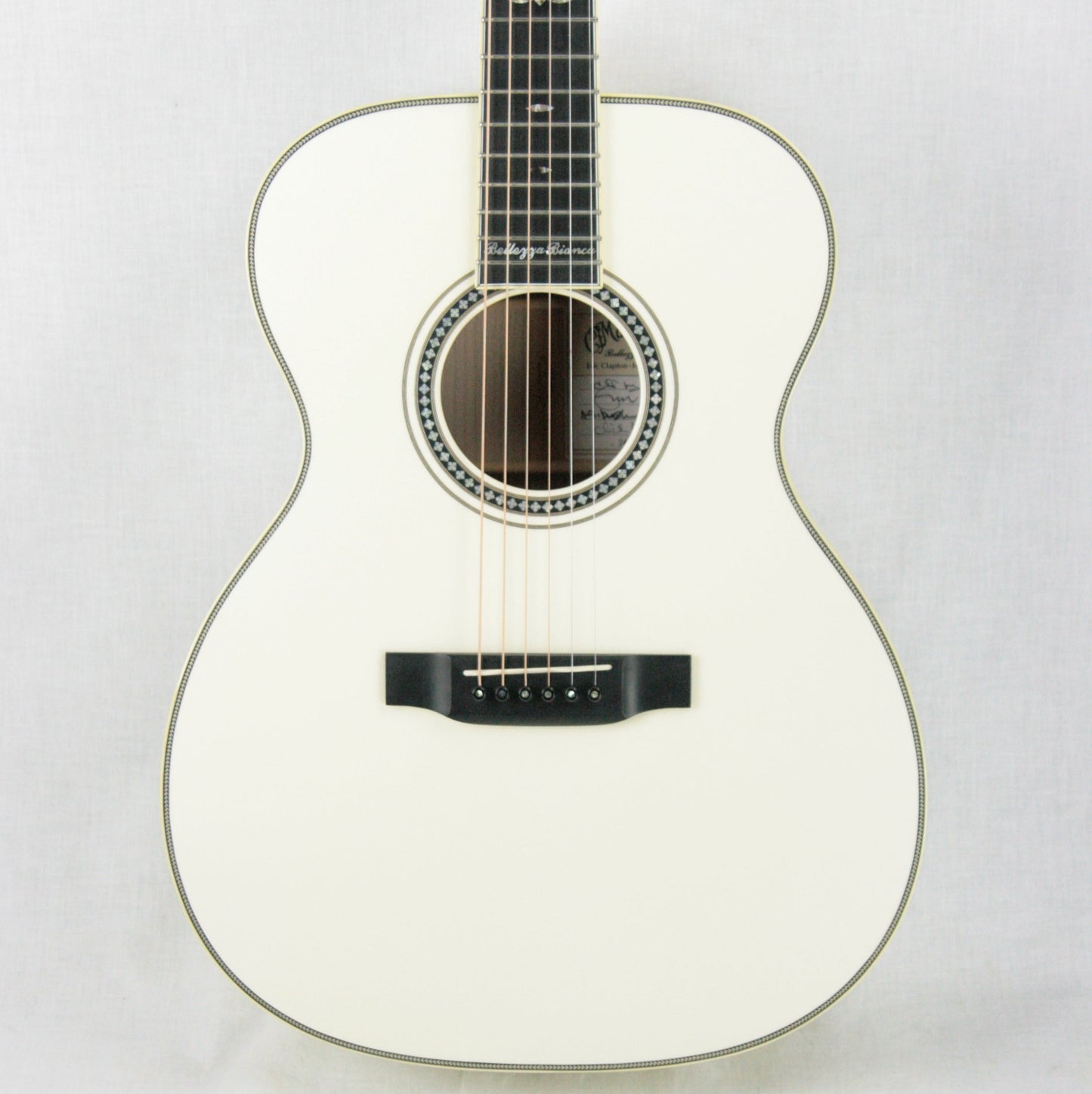 2006 Martin Bellezza Bianca SIGNED Eric Clapton 000-ECHF WHITE Acoustic Guitar! 28 42