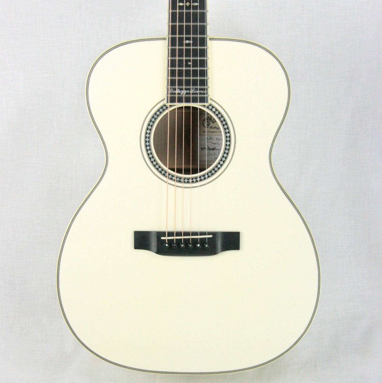 2006 Martin Bellezza Bianca SIGNED Eric Clapton 000-ECHF WHITE Acoustic Guitar! 28 42