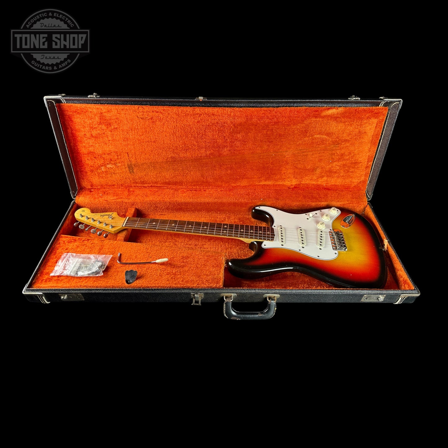 Vintage 1965 Fender Stratocaster 3-Tone Sunburst w/OHSC TSU24824