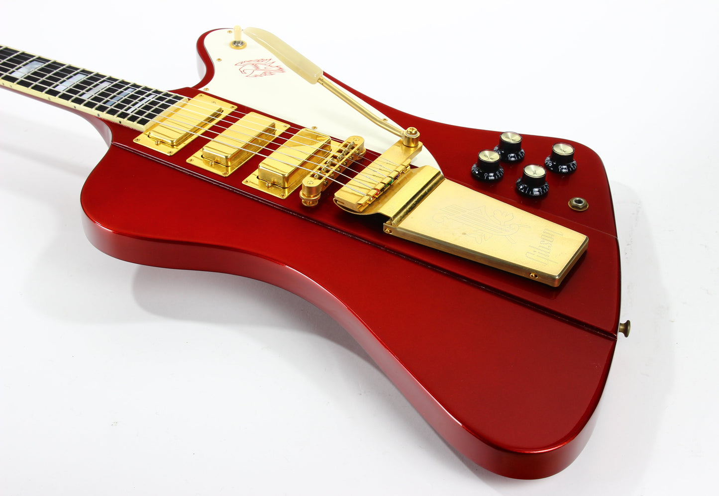 2005 Gibson Firebird VII Metallic Red -- EBONY Board, Maestro, Gold Hardware, OHSC! v i iii