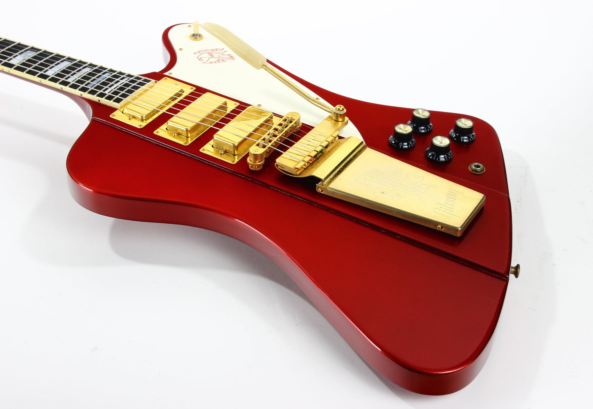 2005 Gibson Firebird VII Metallic Red -- EBONY Board, Maestro, Gold Hardware, OHSC! v i iii