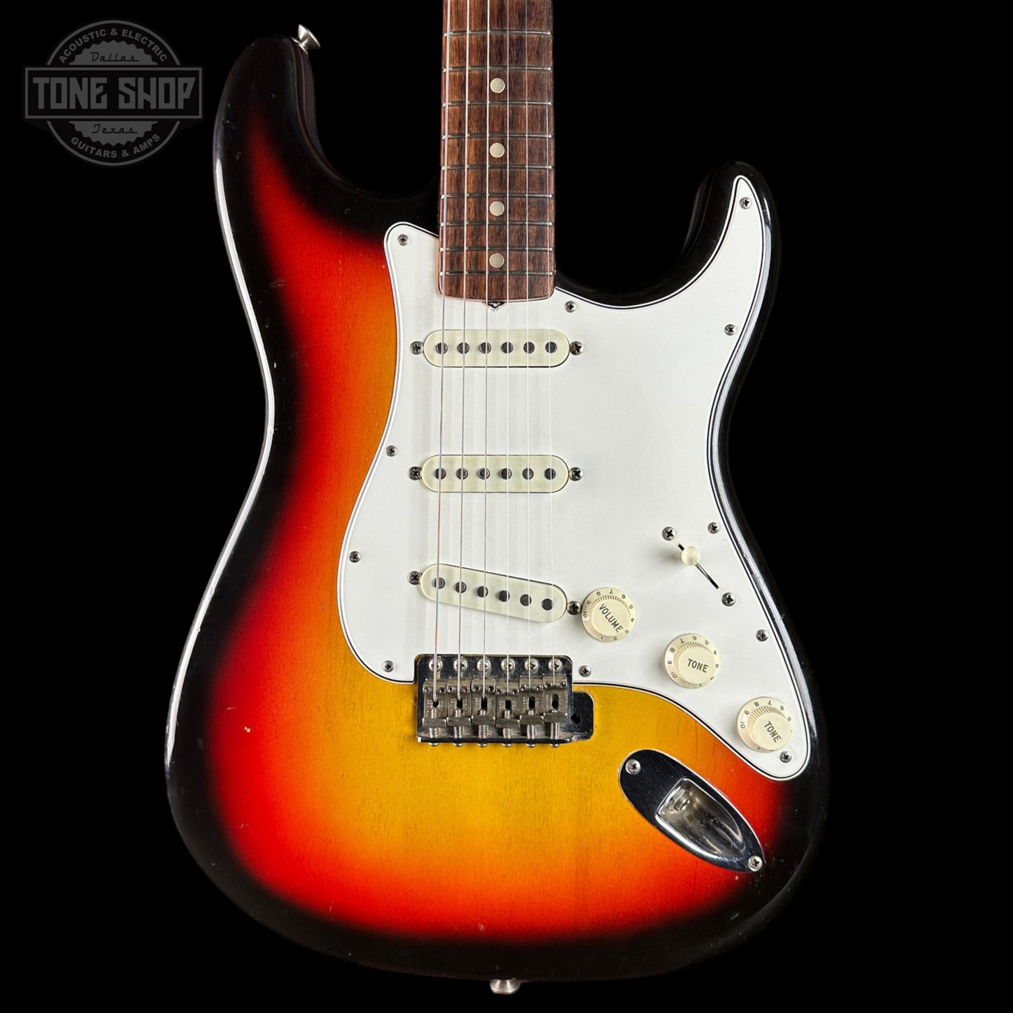 Vintage 1965 Fender Stratocaster 3-Tone Sunburst w/OHSC TSU24824
