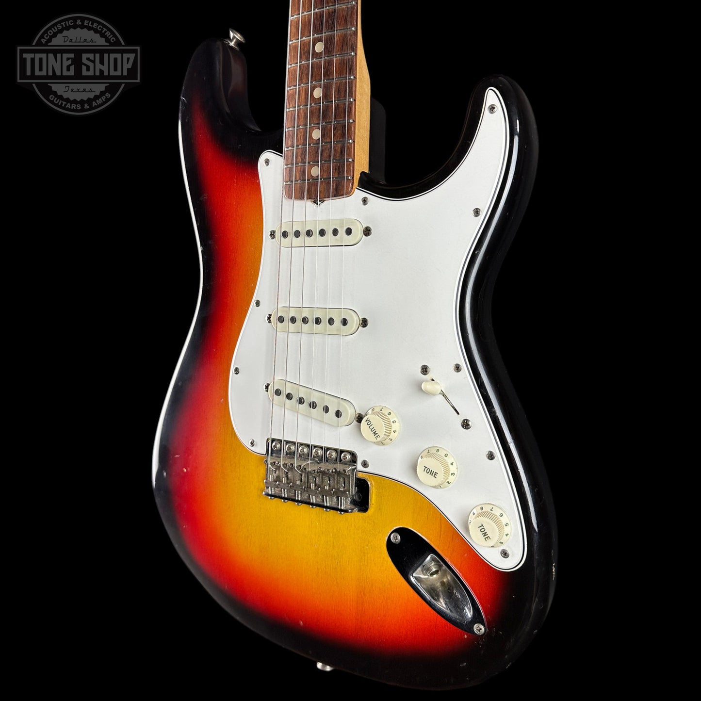 Vintage 1965 Fender Stratocaster 3-Tone Sunburst w/OHSC TSU24824