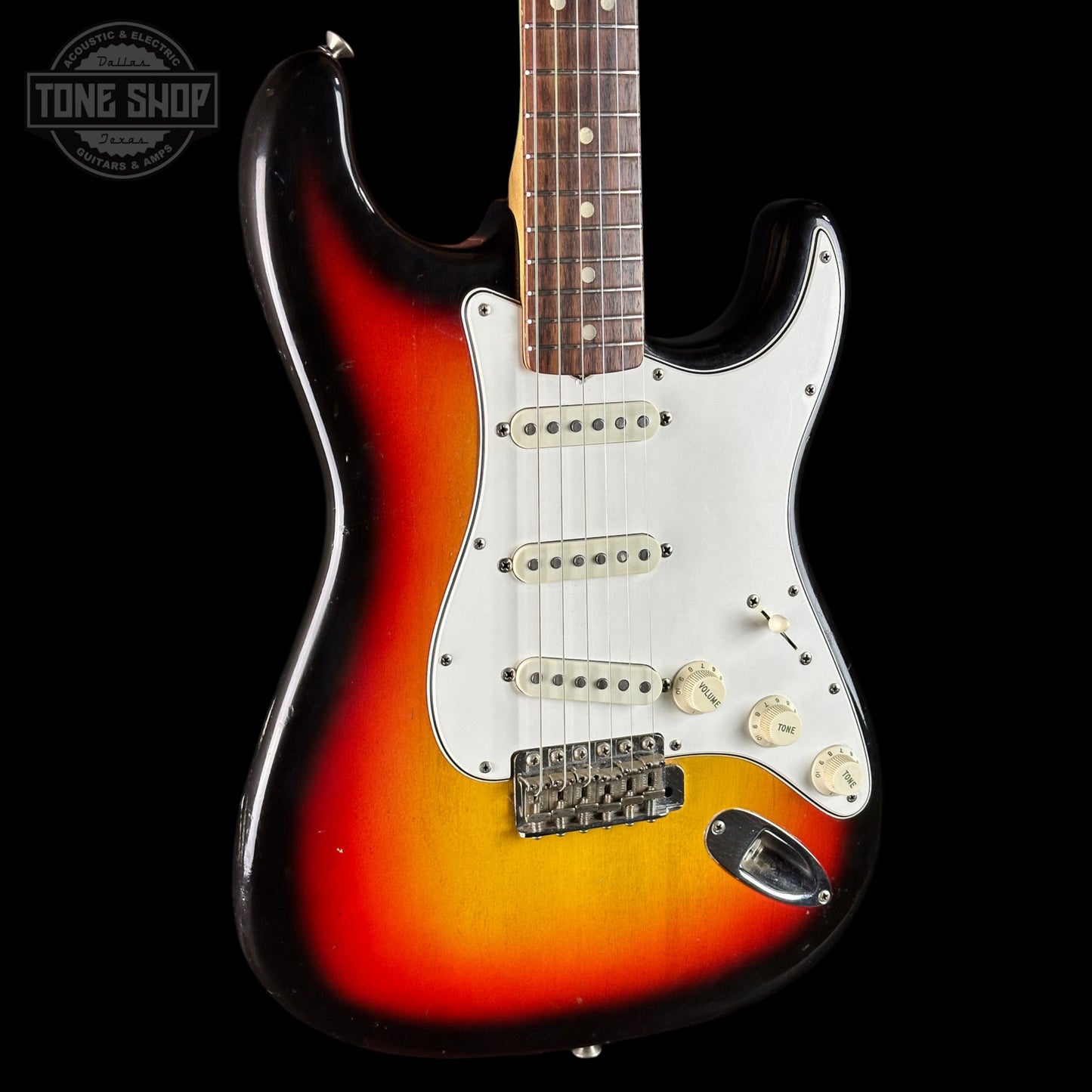 Vintage 1965 Fender Stratocaster 3-Tone Sunburst w/OHSC TSU24824