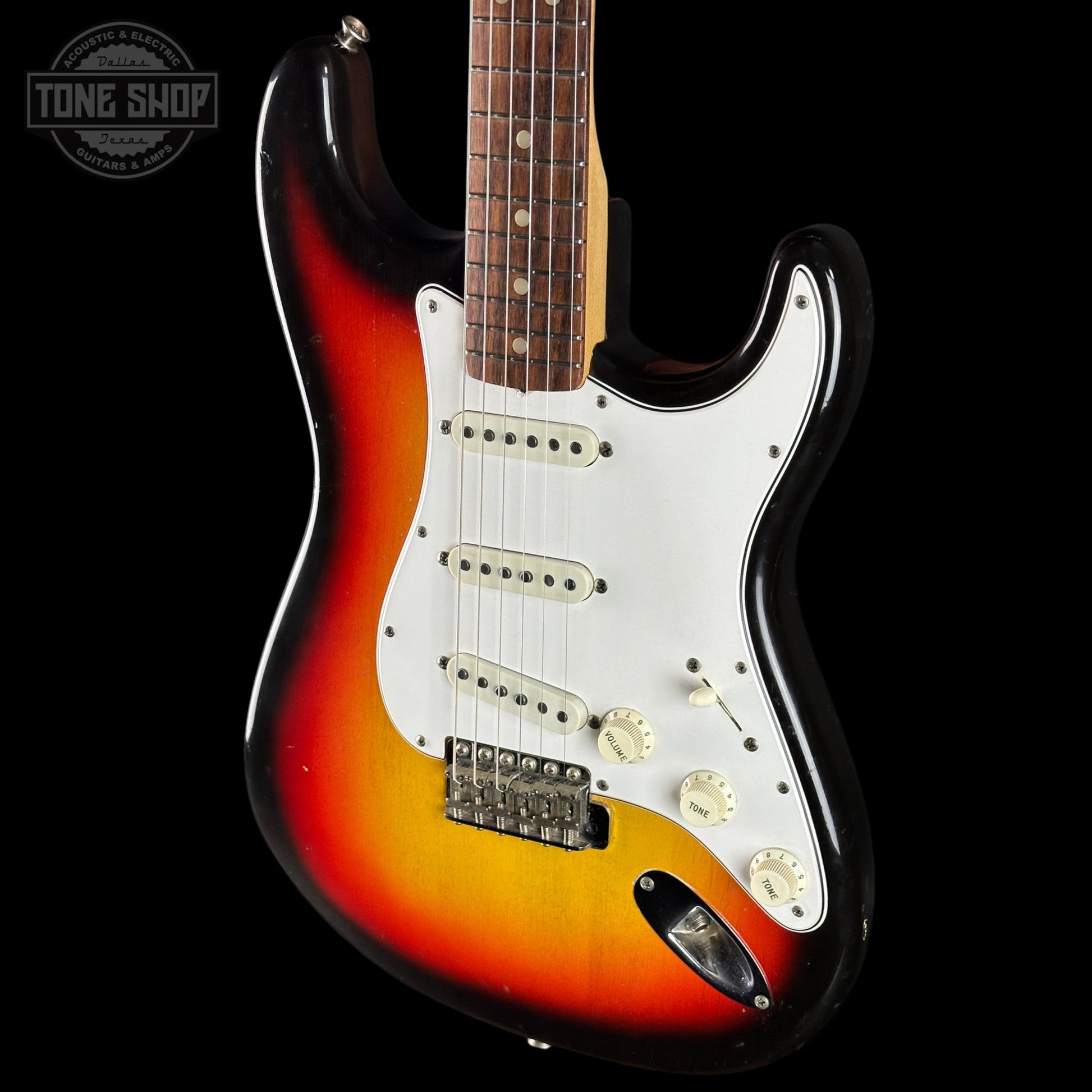 Vintage 1965 Fender Stratocaster 3-Tone Sunburst w/OHSC TSU24824
