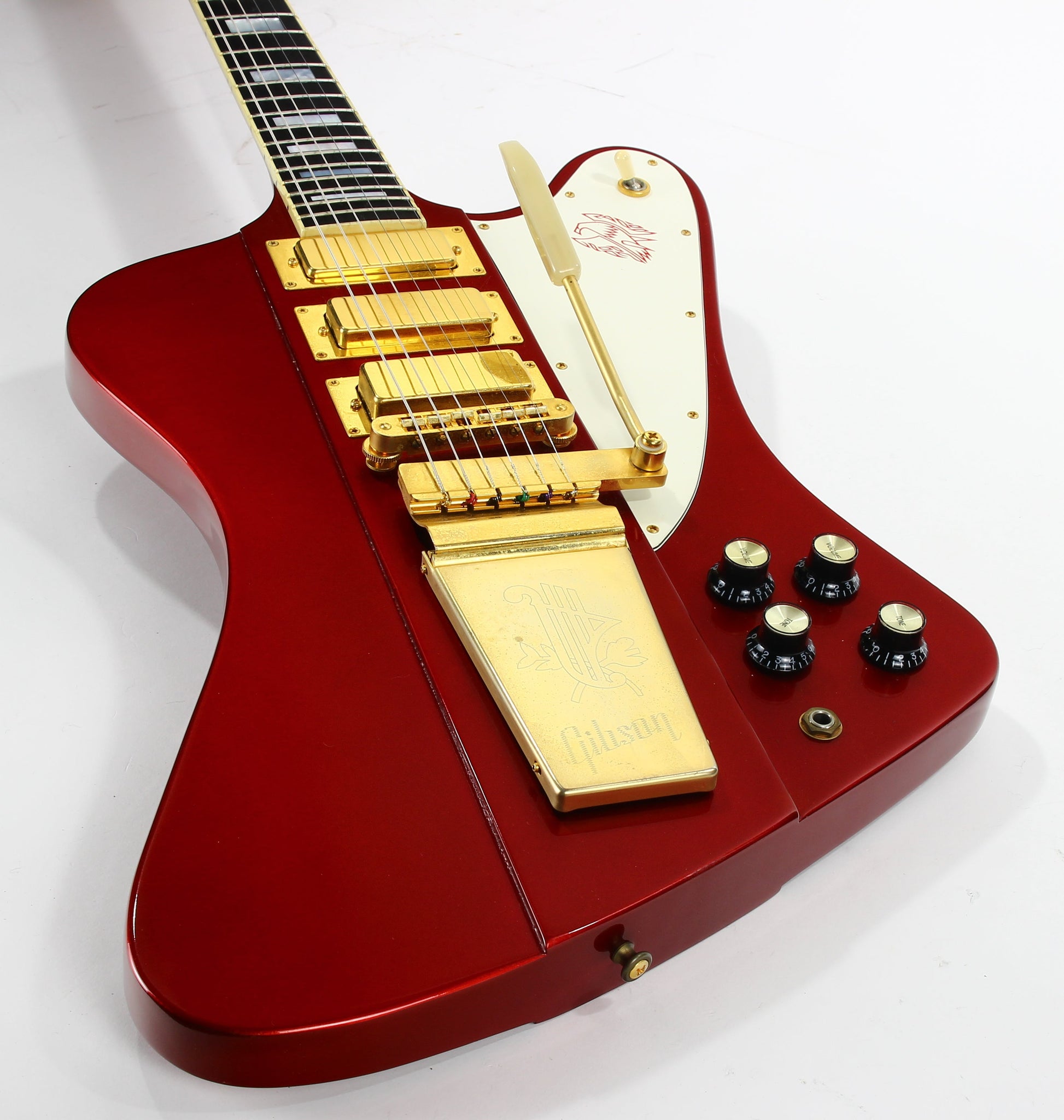 2005 Gibson Firebird VII Metallic Red -- EBONY Board, Maestro, Gold Hardware, OHSC! v i iii