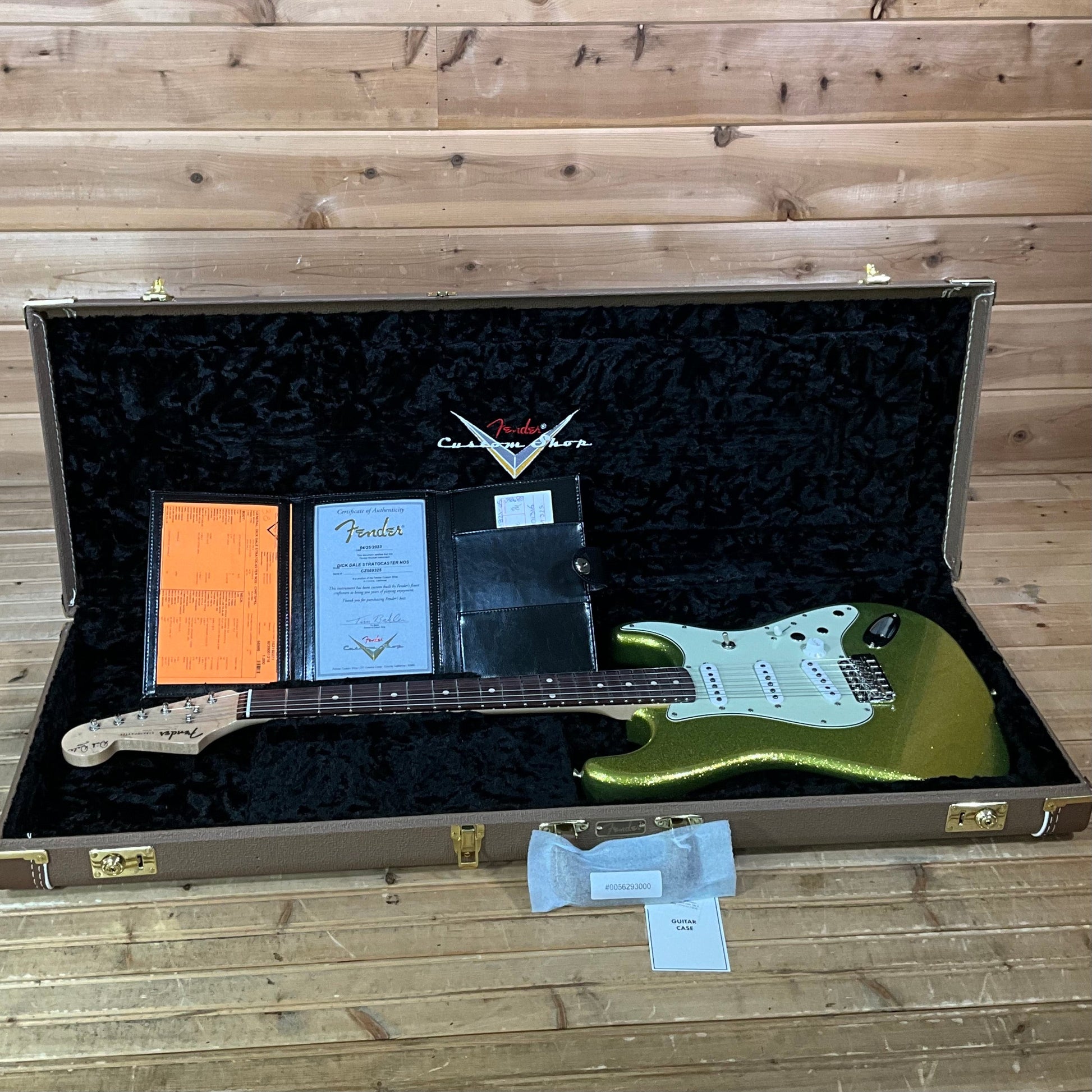 Fender Custom Shop Dick Dale Stratocaster Electric Guitar - Chartreuse Sparkle