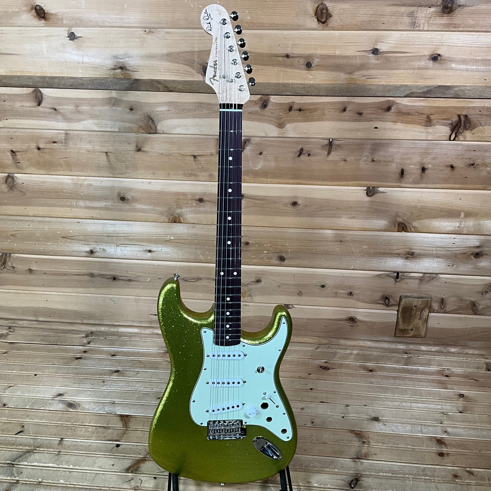 Fender Custom Shop Dick Dale Stratocaster Electric Guitar - Chartreuse Sparkle