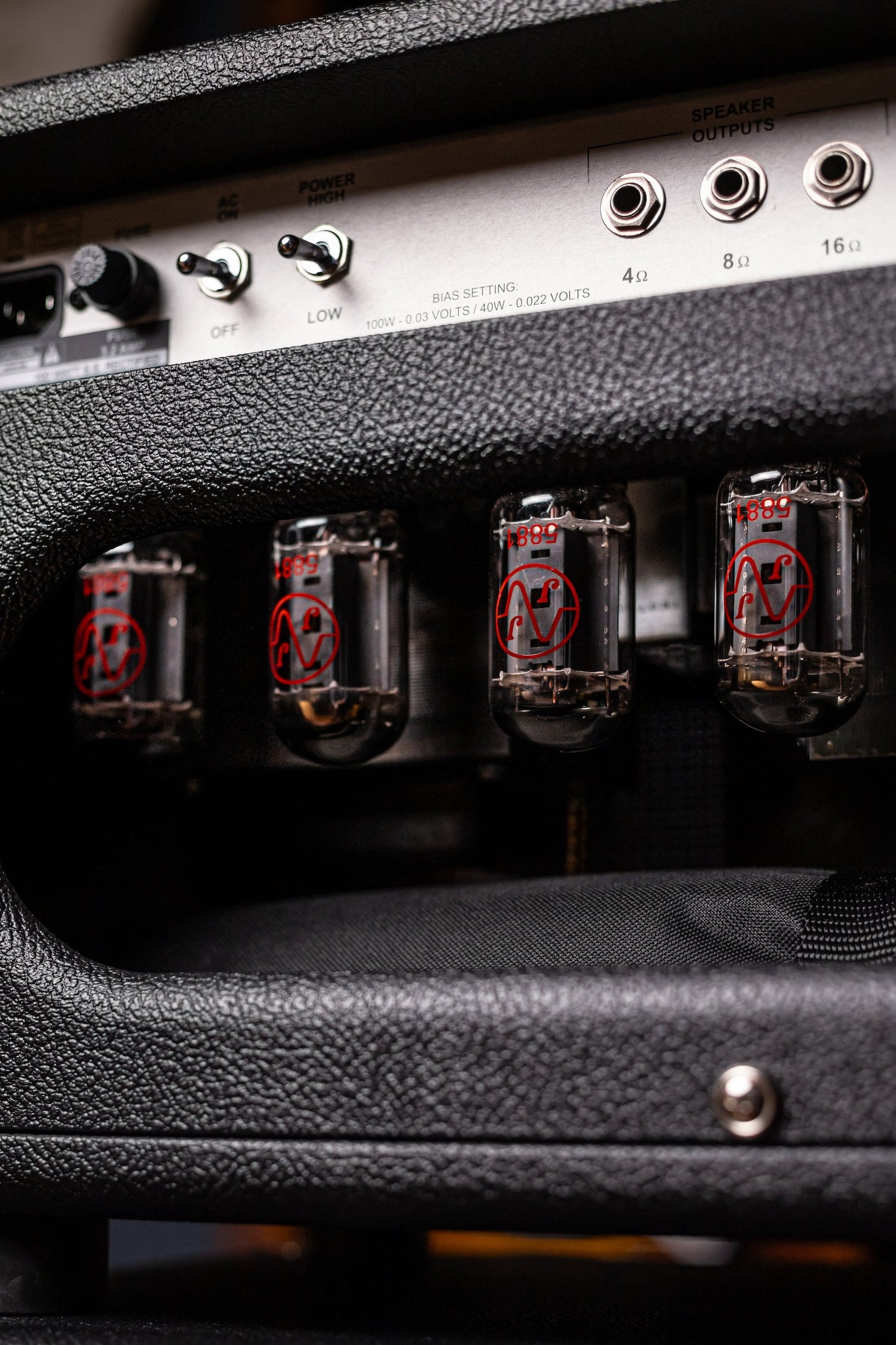 PRE-ORDER | Two-Rock Bloomfield Drive 100/50w Tube Head and Cabinet - Black Bronco Tolex, Salt & Pepper Grill Cloth, Silver Skirt Knobs, White Piping