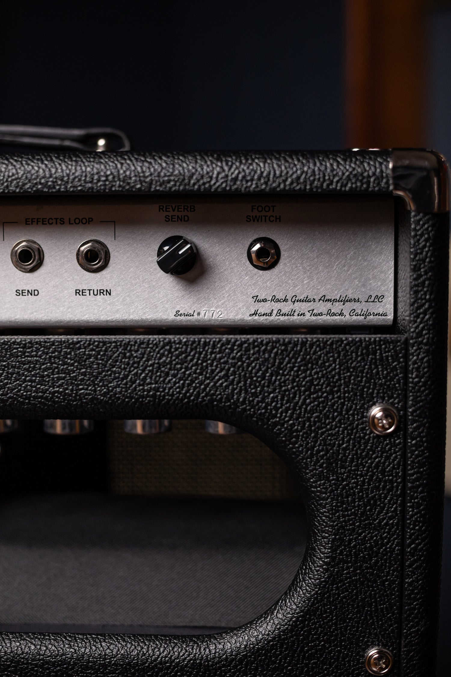 PRE-ORDER | Two-Rock Bloomfield Drive 100/50w Tube Head and Cabinet - Black Bronco Tolex, Salt & Pepper Grill Cloth, Silver Skirt Knobs, White Piping
