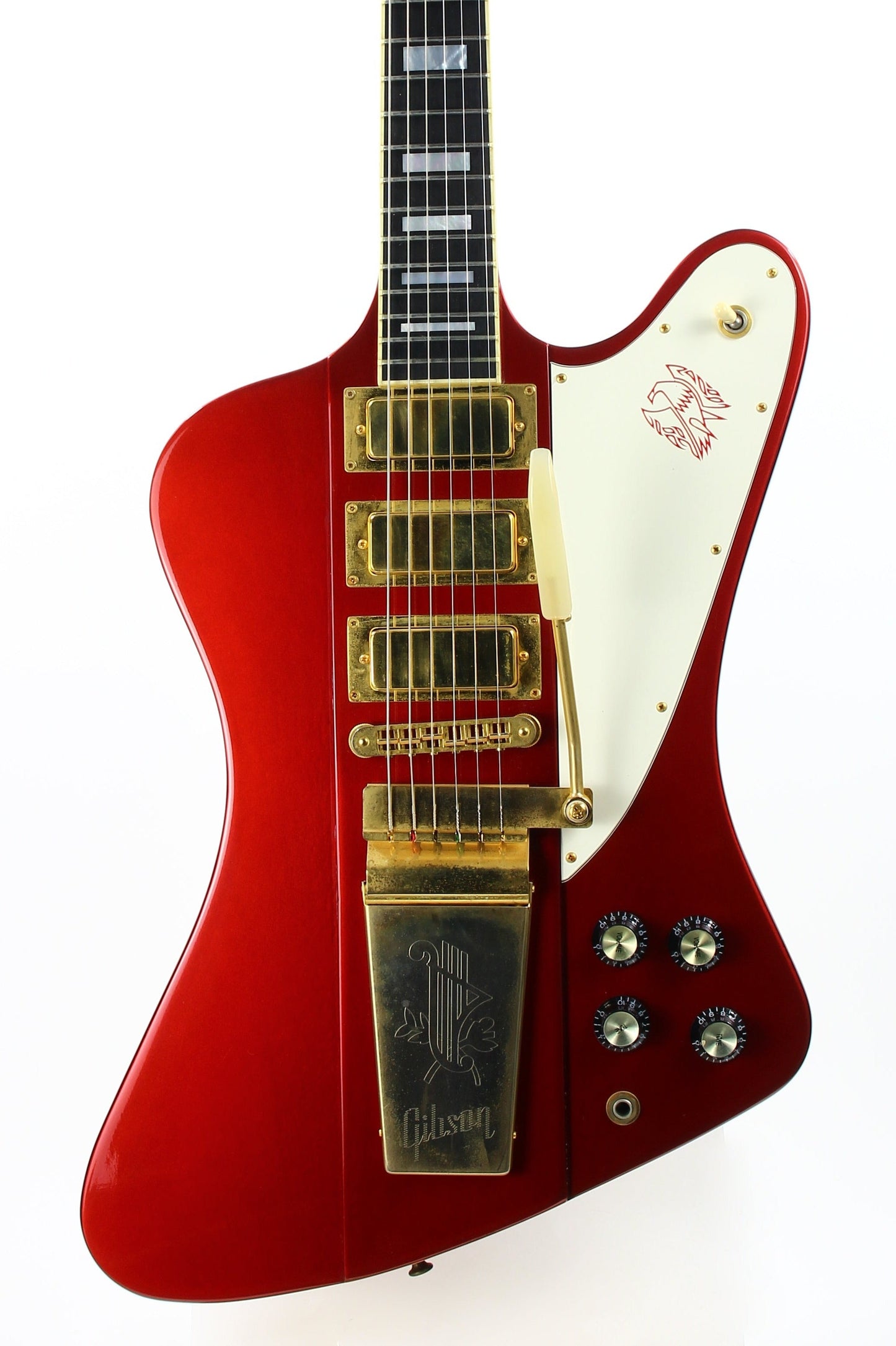 2005 Gibson Firebird VII Metallic Red -- EBONY Board, Maestro, Gold Hardware, OHSC! v i iii