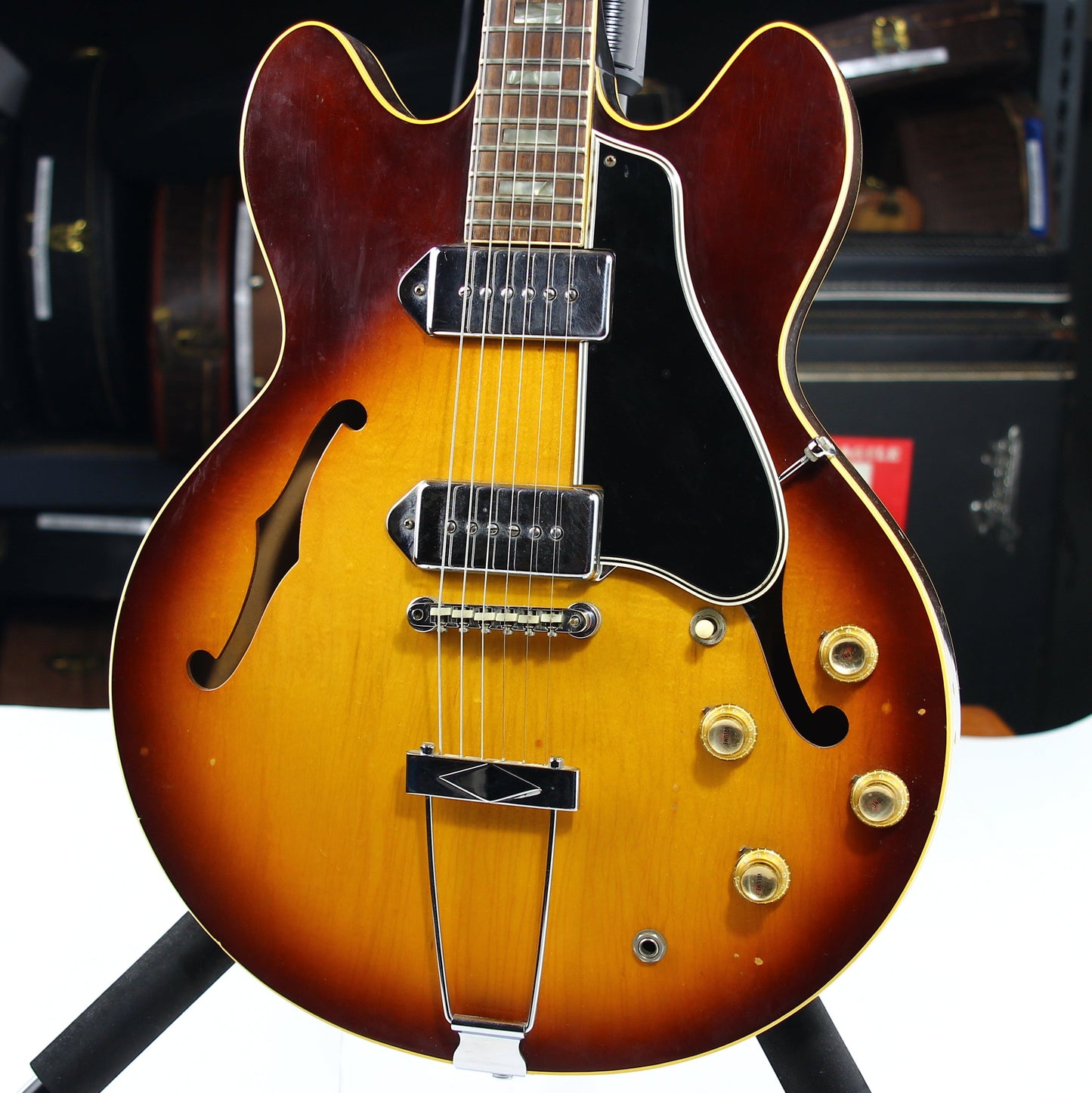 1966 Gibson ES-330 TD Sunburst Vintage Thinline Electric Guitar - 2 P90 Pickups! es335