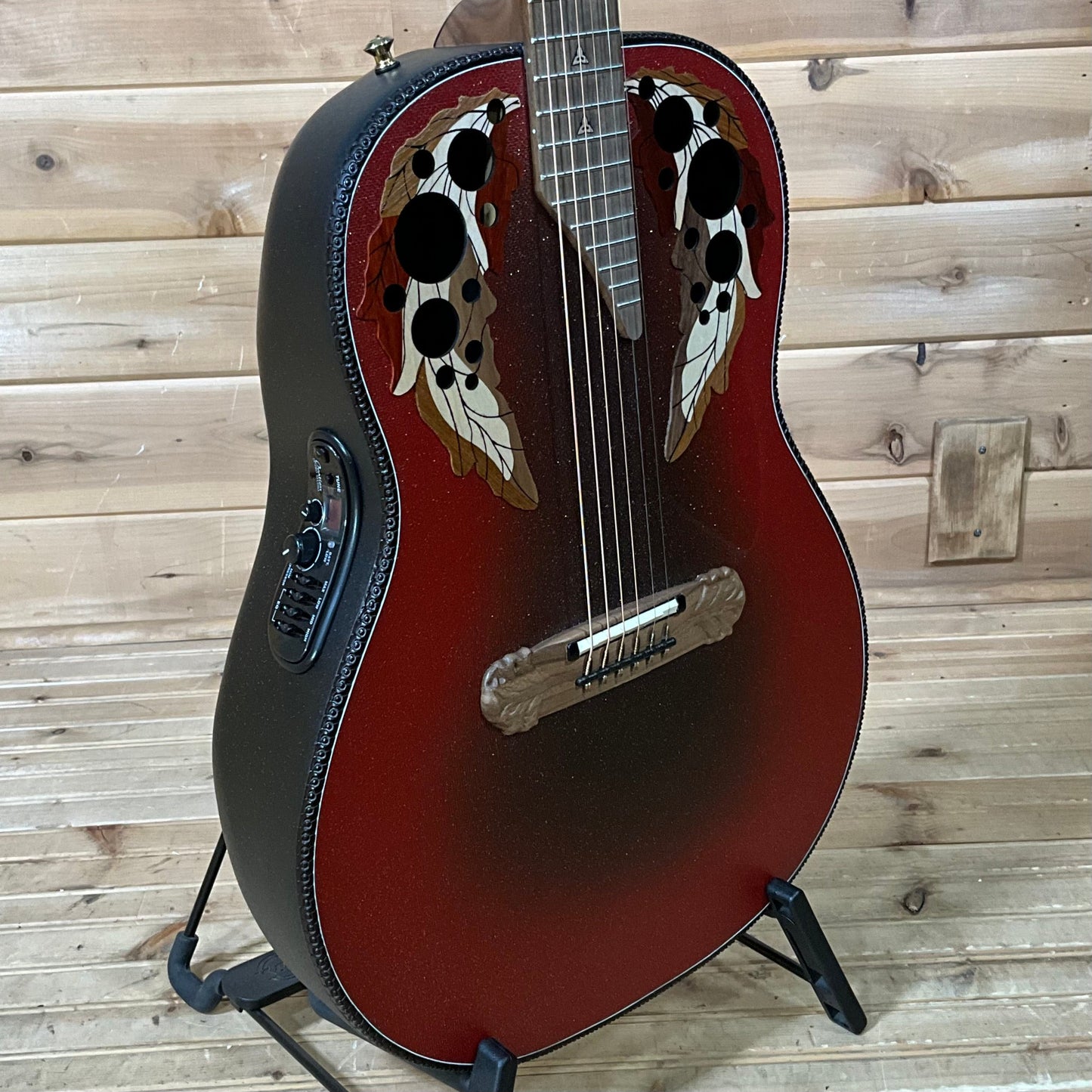 Ovation Adamas 1687 GT E-Acoustic Guitar - Reverse Red Burst