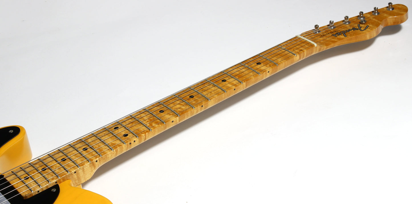 1991 Fender Custom Shop Masterbuilt '52 Telecaster Blackguard 1952 Tele | Left-Handed Strung Righty FRED STUART
