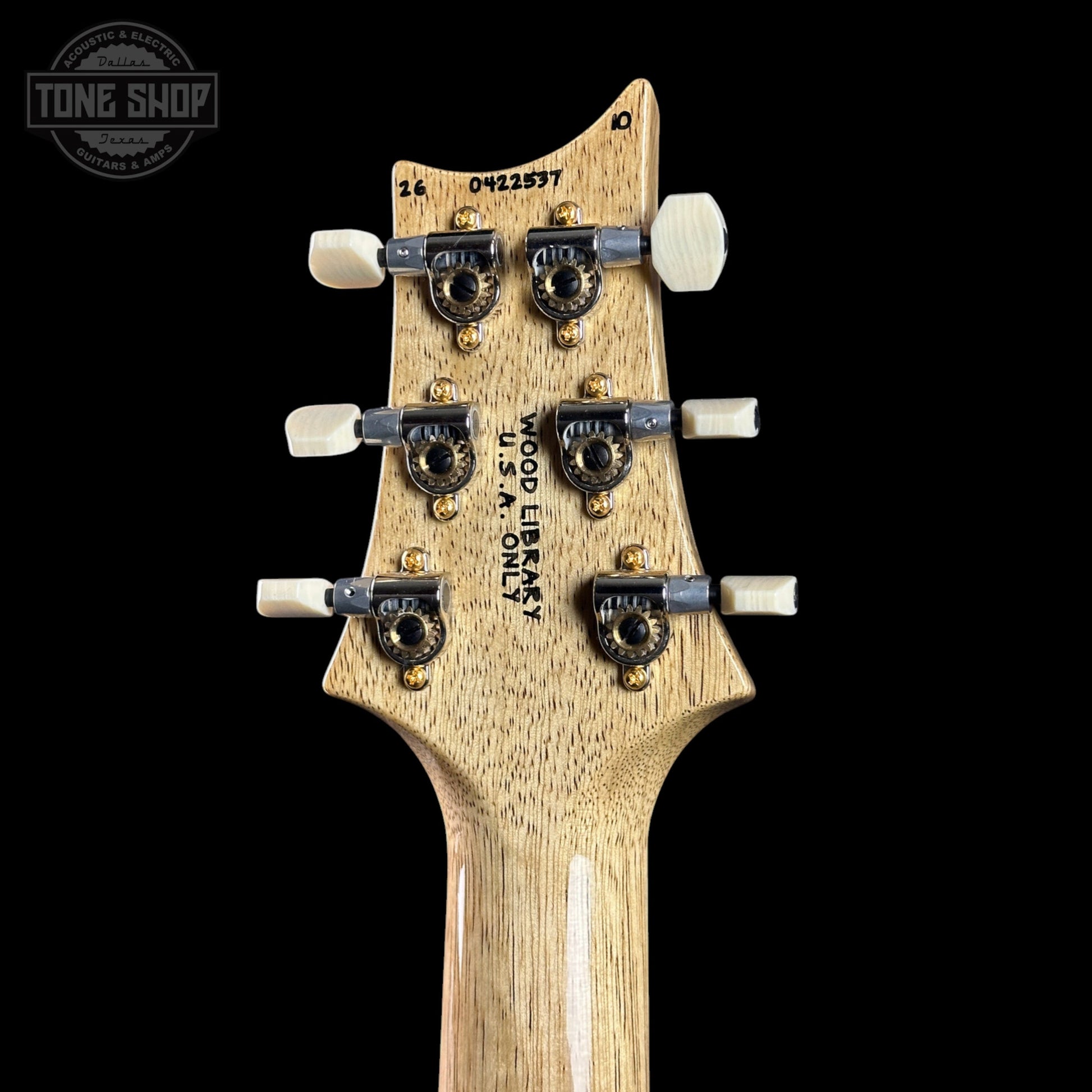 PRS Wood Library DGT 10 Top Charcoal Korina / Brazilian RW w/case 0422537