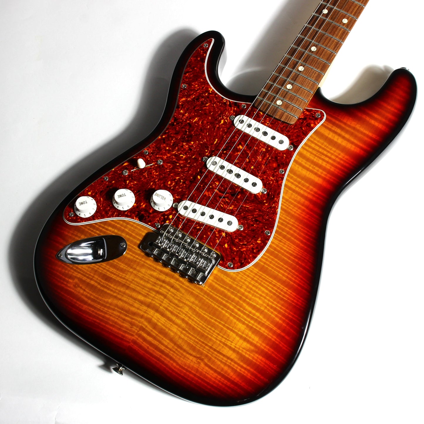 1992 Fender Custom Shop Masterbuilt Flametop Stratocaster | J.W. Black Sunburst Left-Handed strung Righty | One-of-a-Kind!