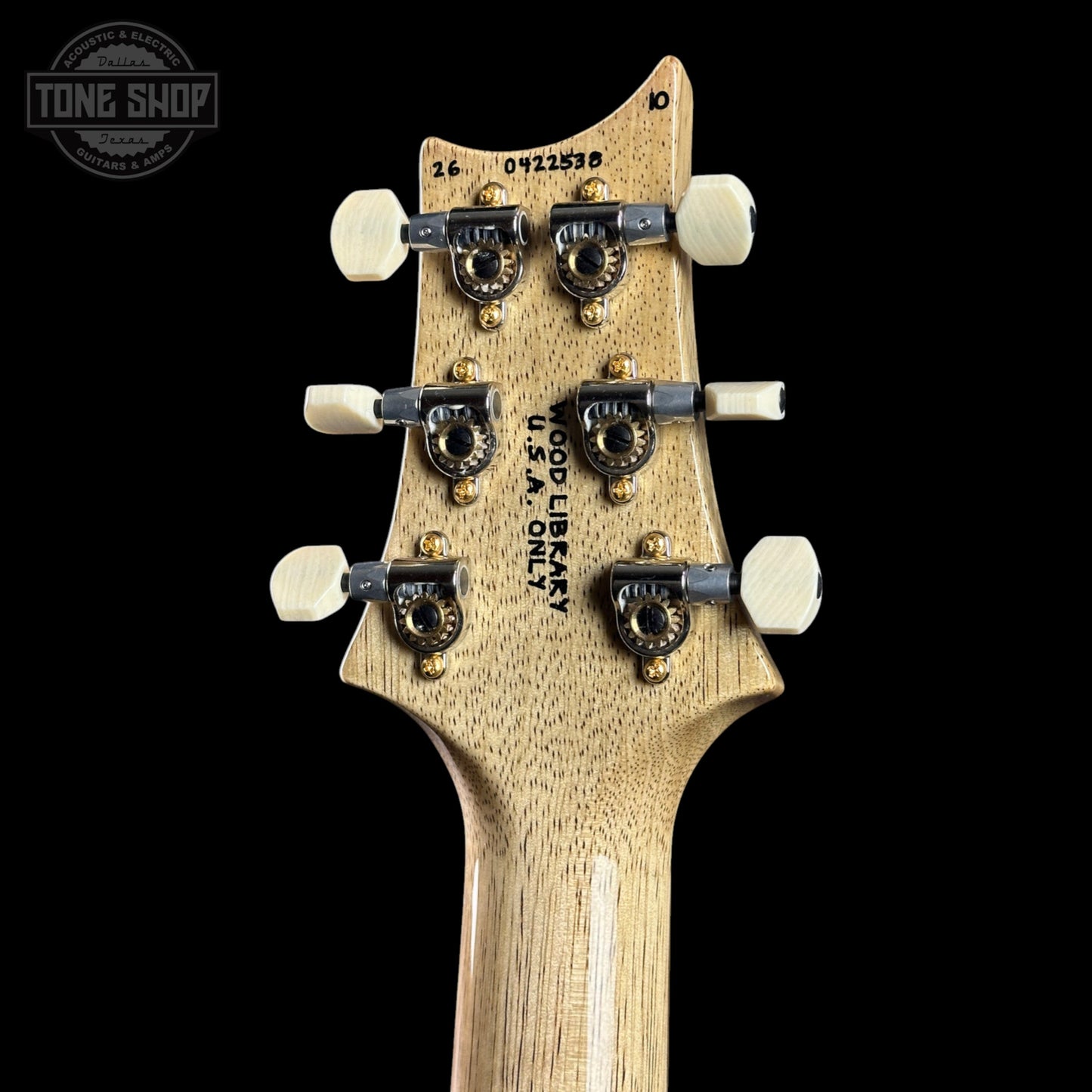 PRS Wood Library DGT 10 Top Yellow Tiger Korina / Brazilian RW w/case 0422538