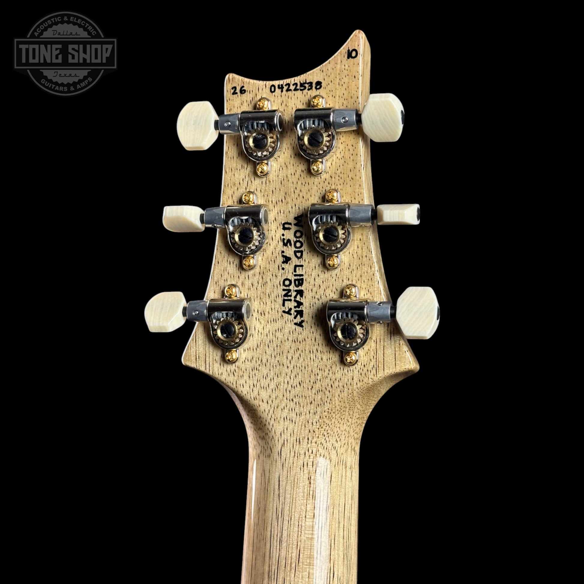 PRS Wood Library DGT 10 Top Yellow Tiger Korina / Brazilian RW w/case 0422538