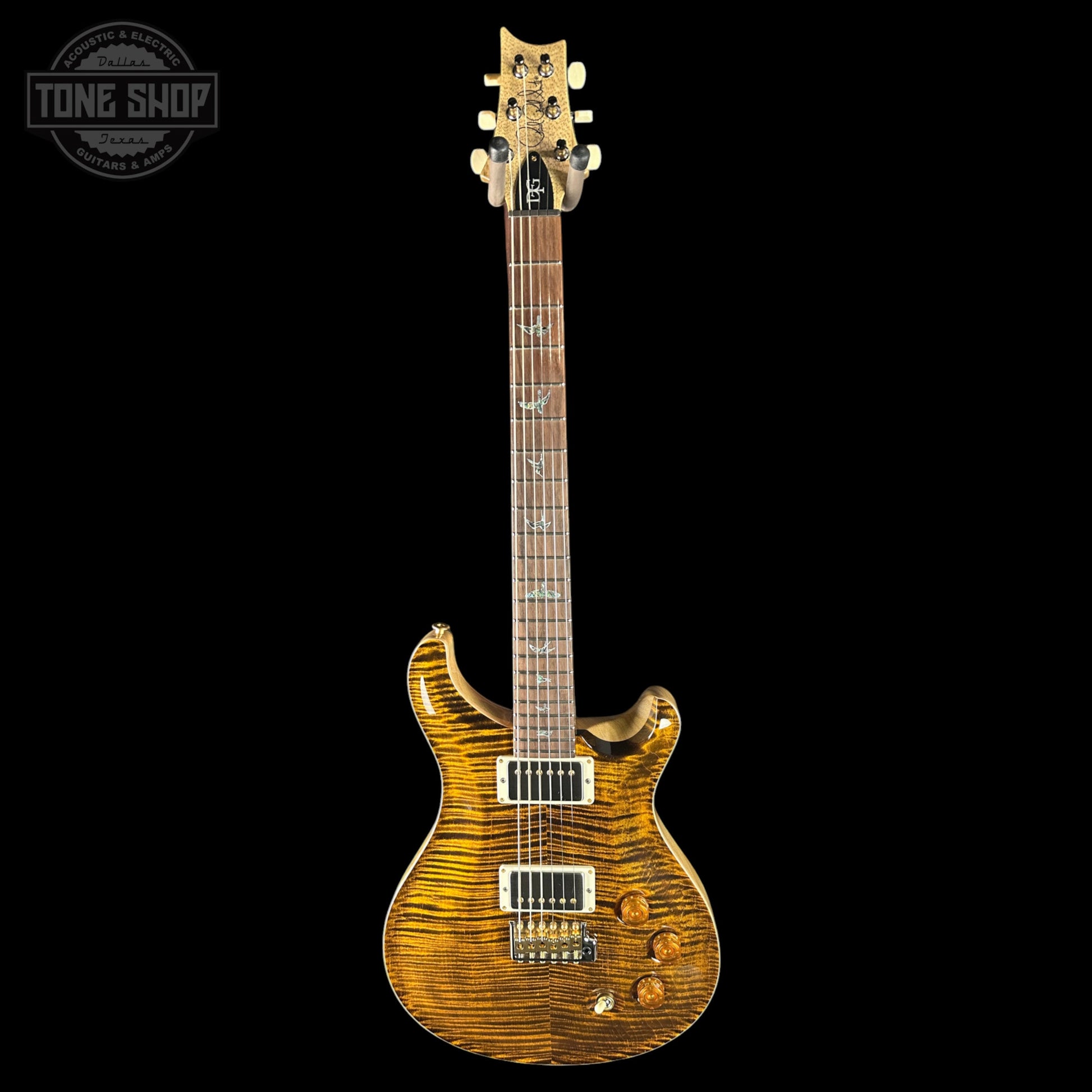 PRS Wood Library DGT 10 Top Yellow Tiger Korina / Brazilian RW w/case 0422538