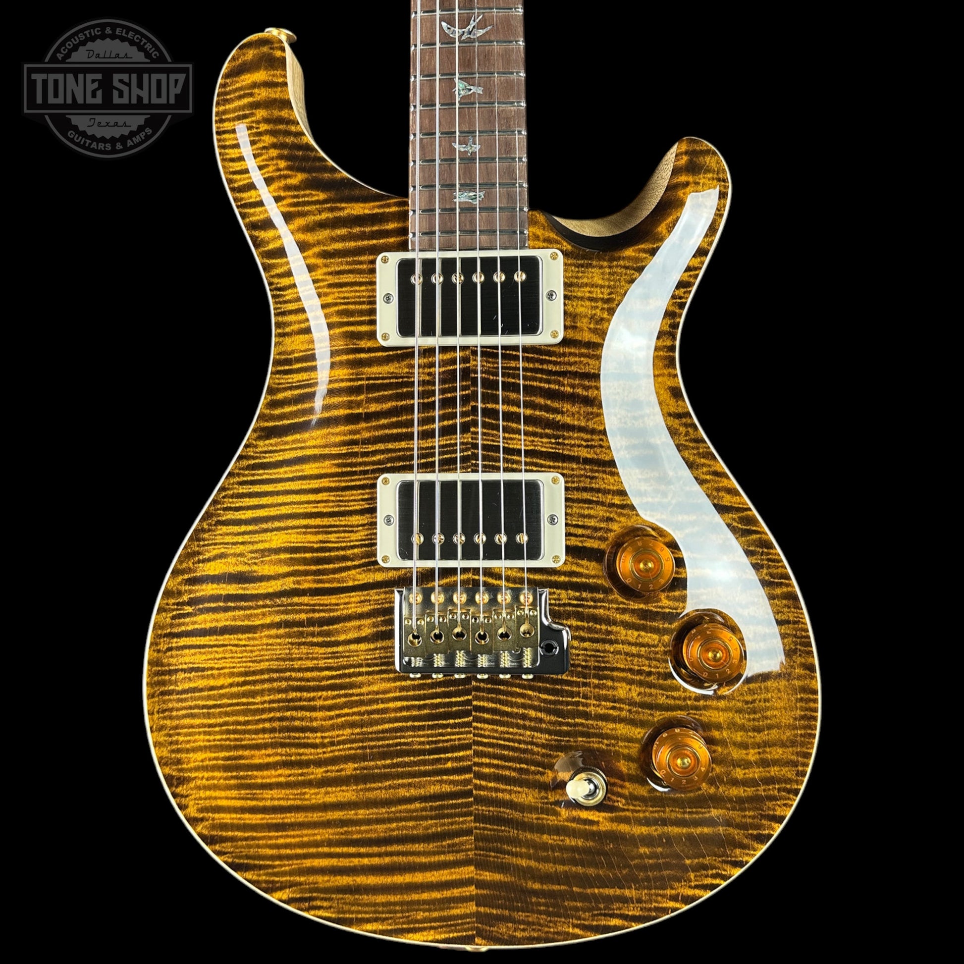 PRS Wood Library DGT 10 Top Yellow Tiger Korina / Brazilian RW w/case 0422538